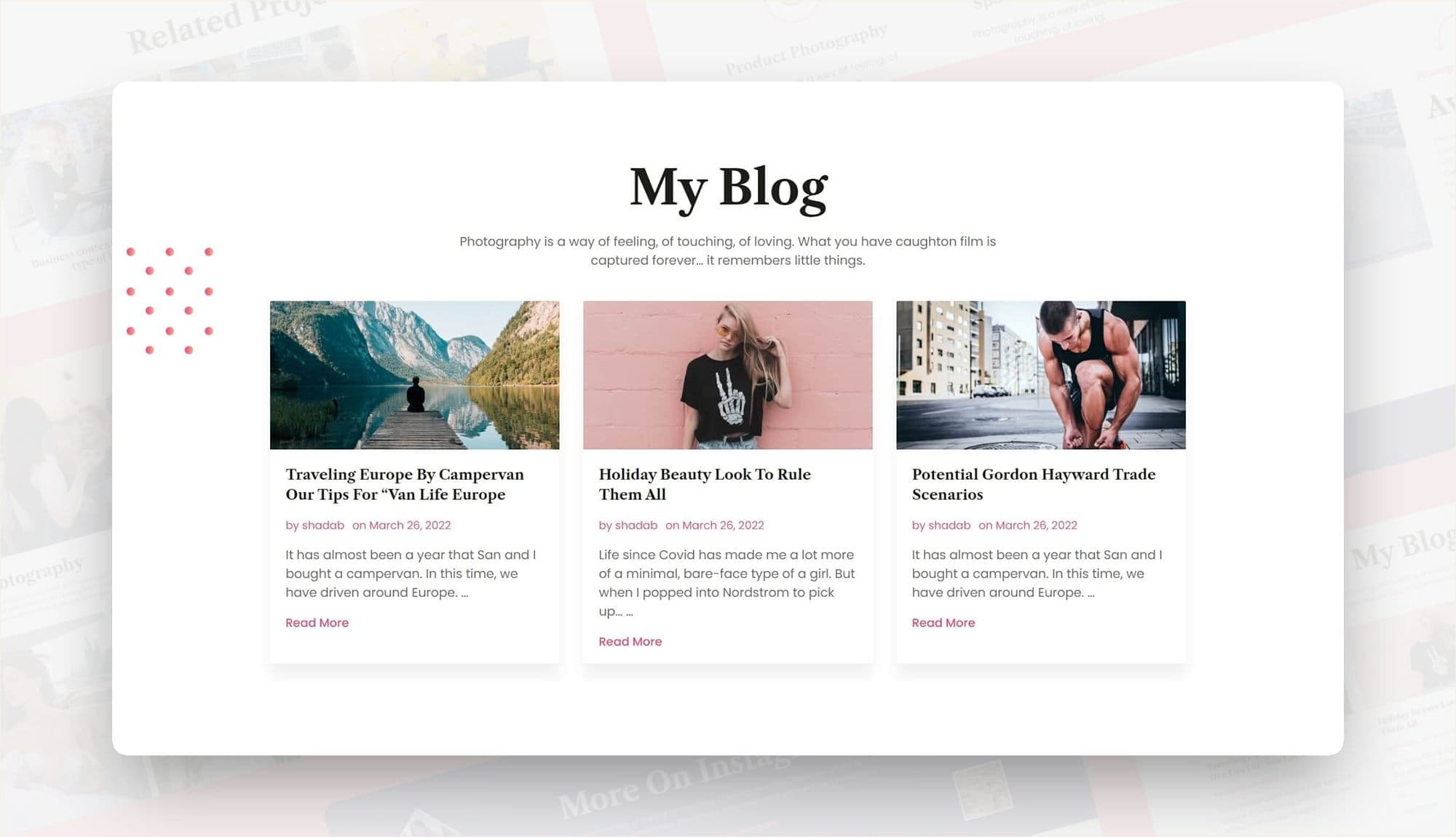 Max Boom Blog Section For Gutenberg By Templately