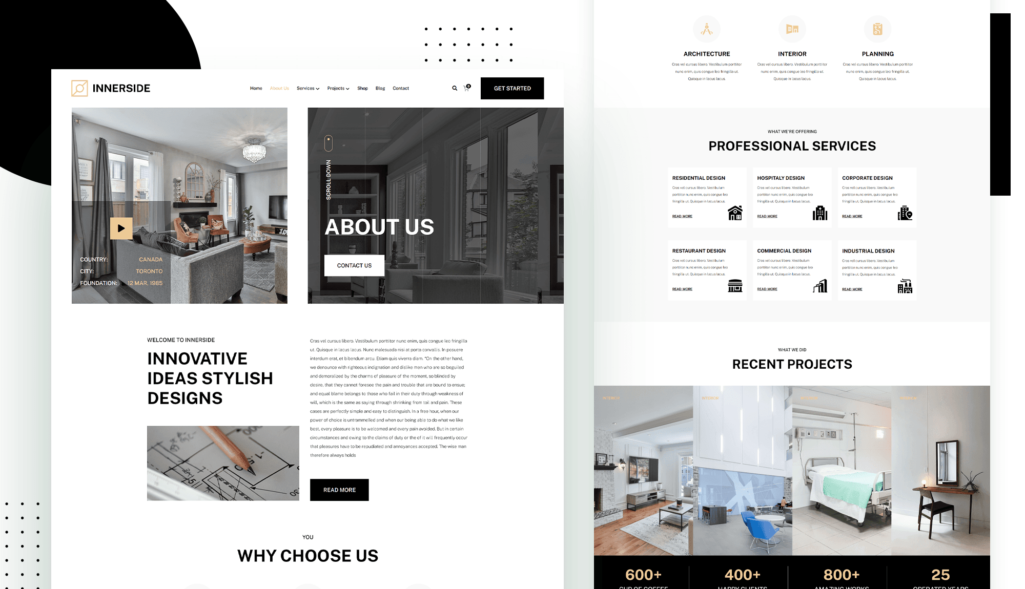 InnerSide About Page For Gutenberg By Templately