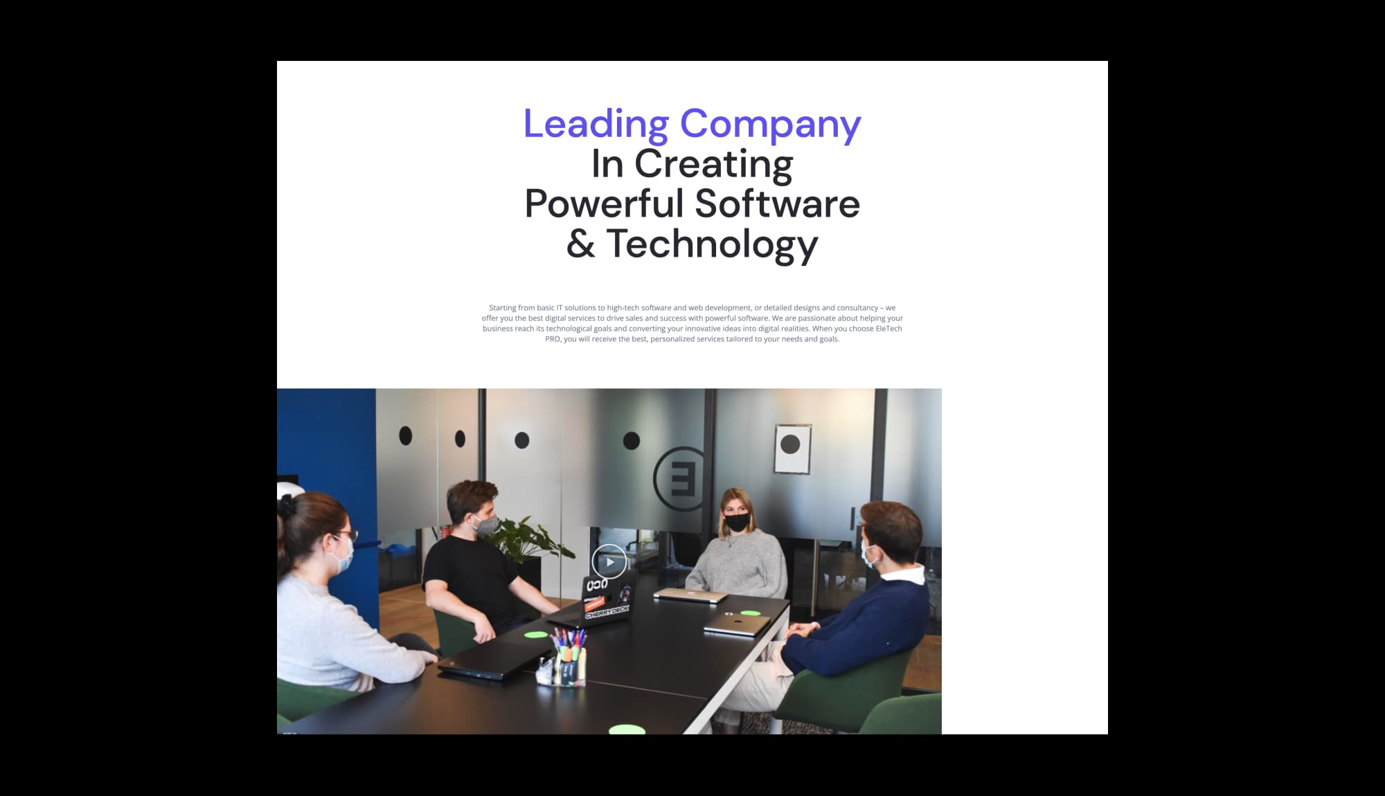 EleTech Info Section Banner