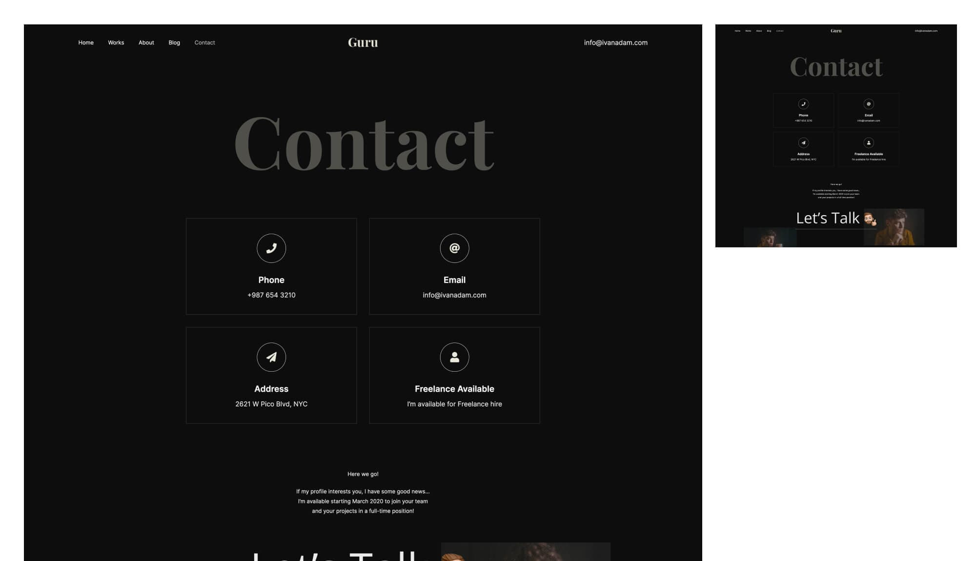 Guru Contact Page For Gutenberg By Templately