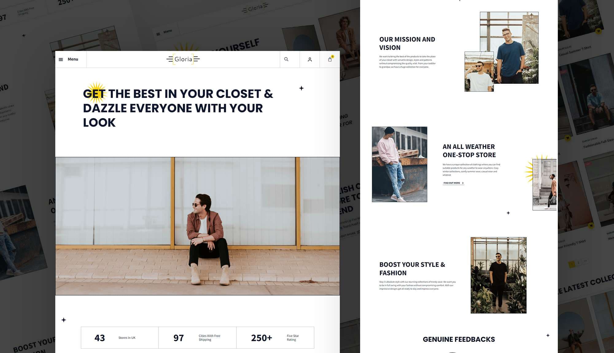 Gloria Boutique About Page Banner