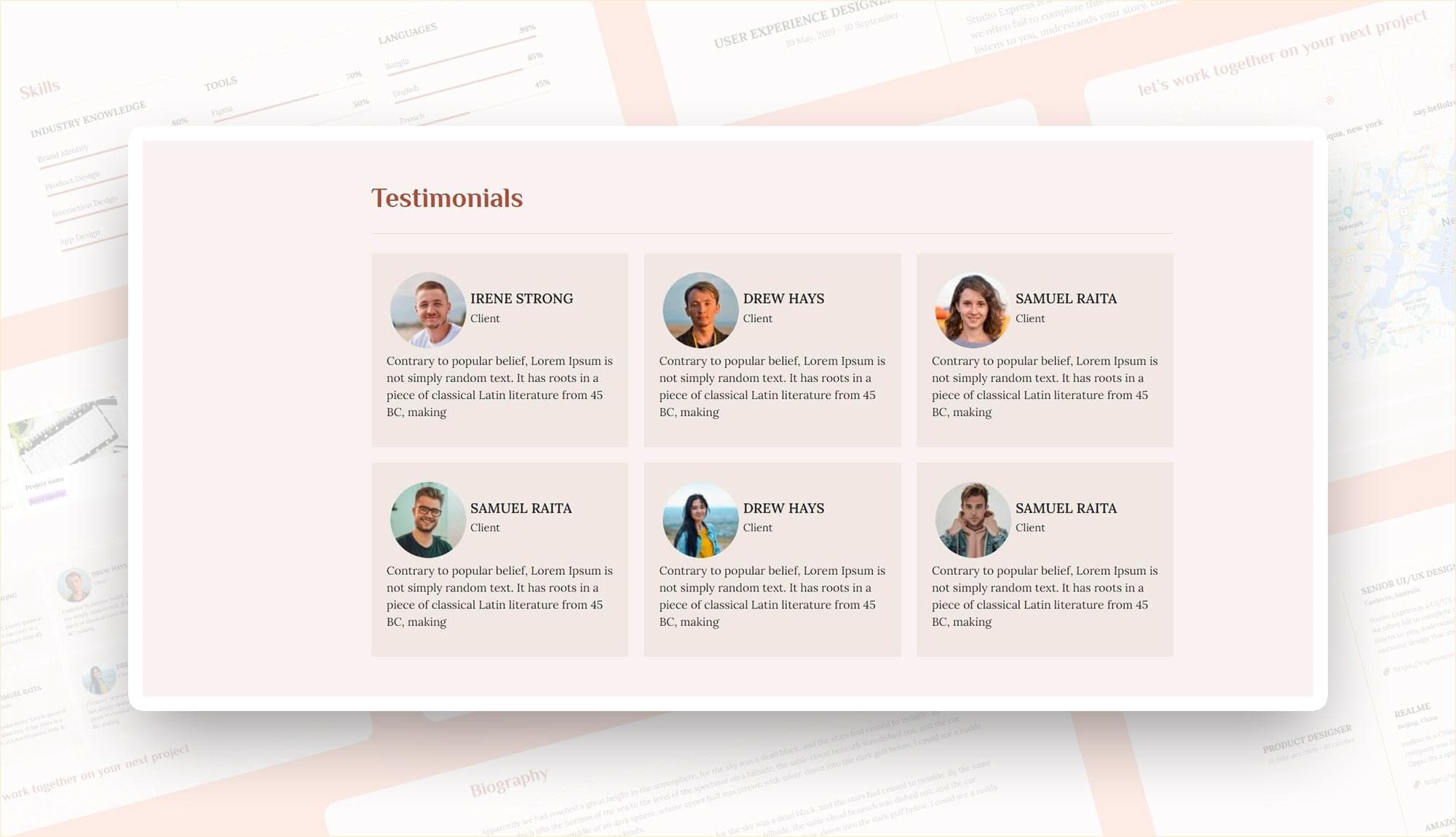 CV Yoda Testimonial Section For Gutenberg Banner