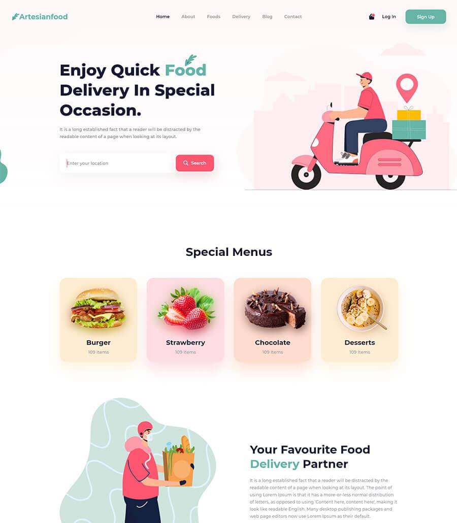 Food Express Home Page thumbnail