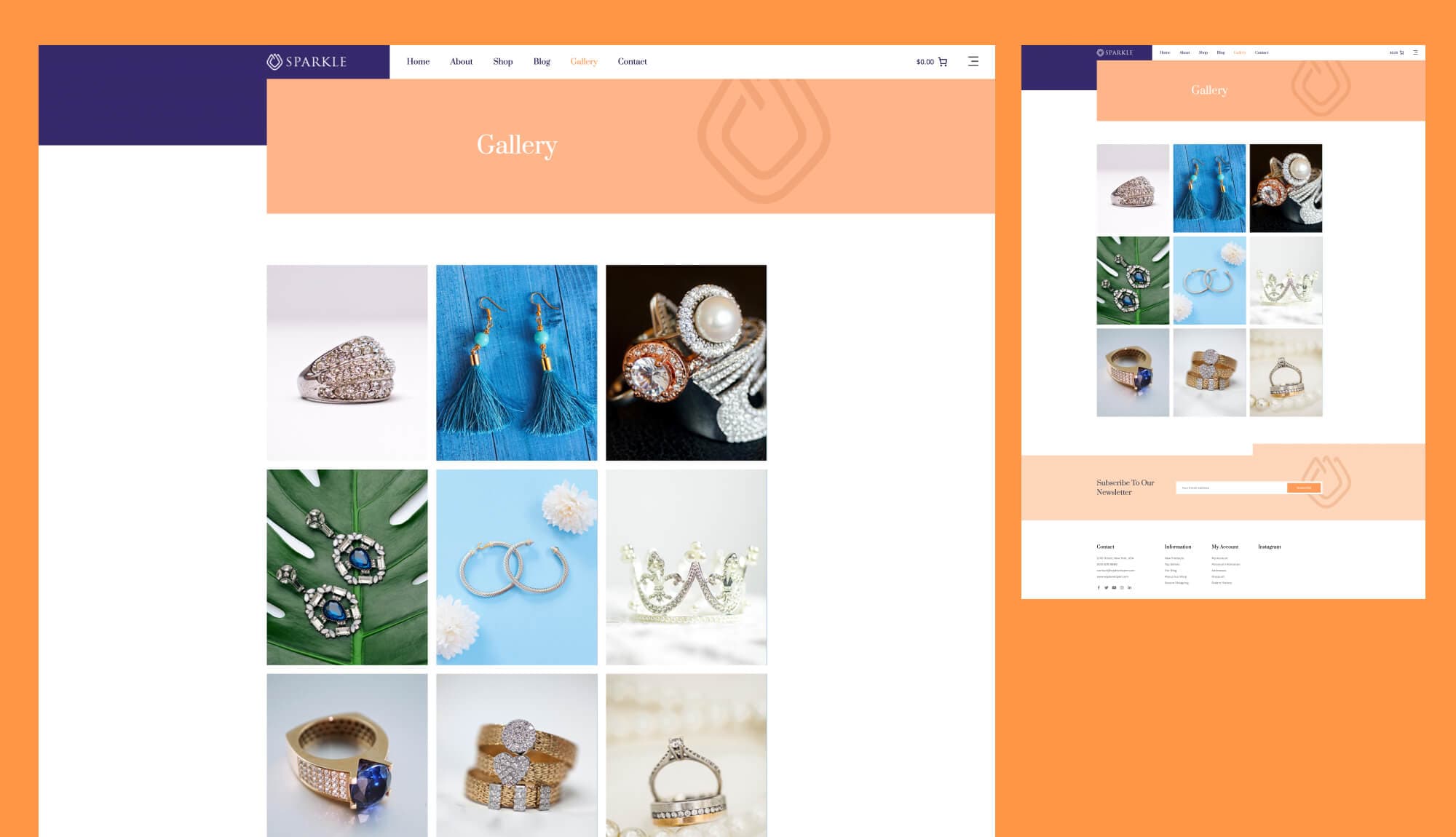 Sparkle Gallery Page For Gutenberg Banner