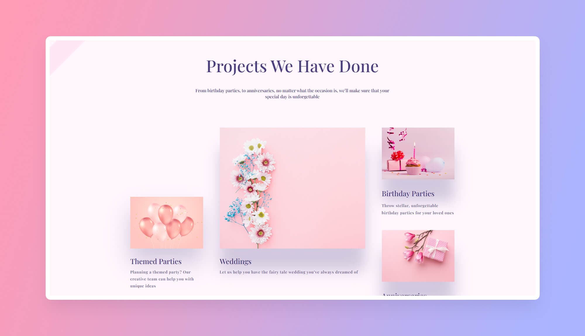 Cravity Portfolio Section For Gutenberg Banner