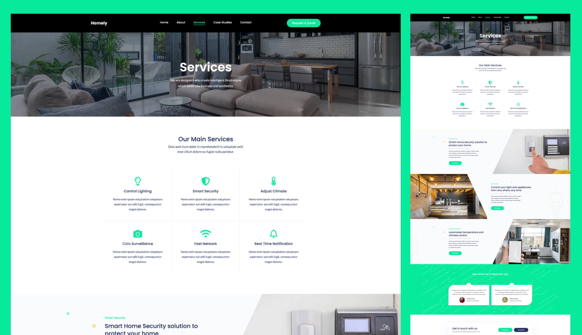 Homely Service Page For Gutenberg Banner