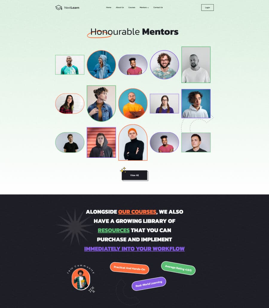 NextLearn Mentors Page For Gutenberg thumbnail