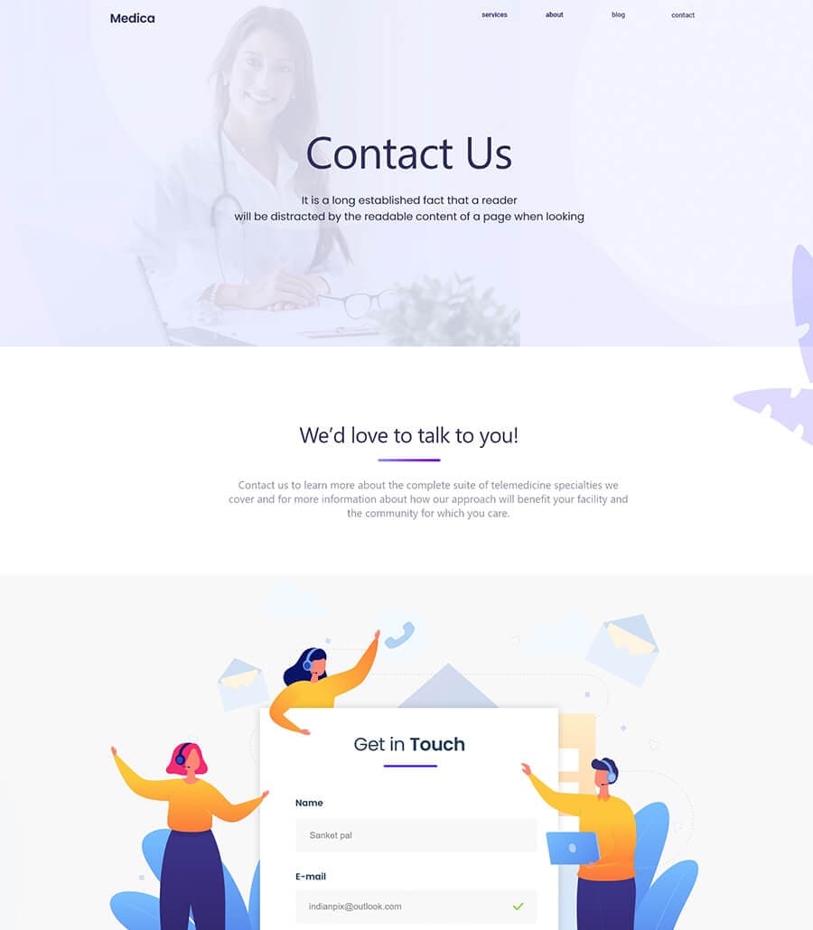 Medica Contact Page thumbnail