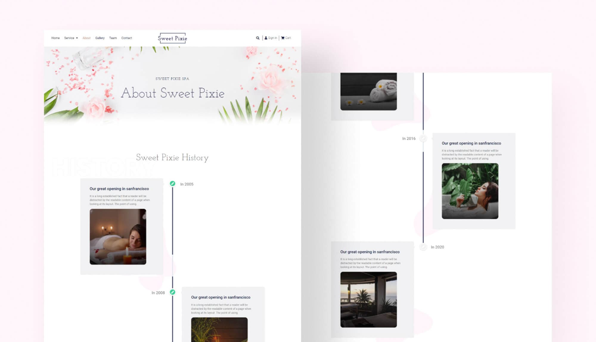 Sweet Pixie About Page Banner
