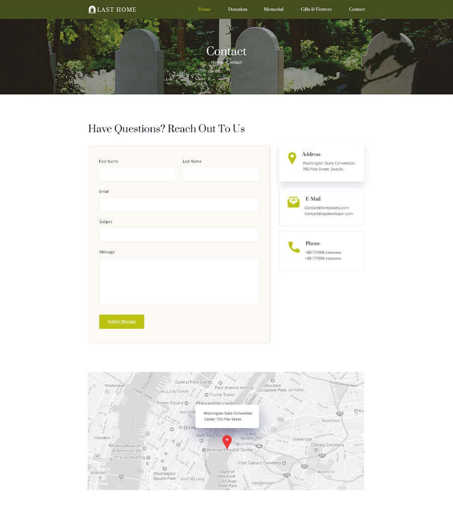 Last Home Contact Page thumbnail
