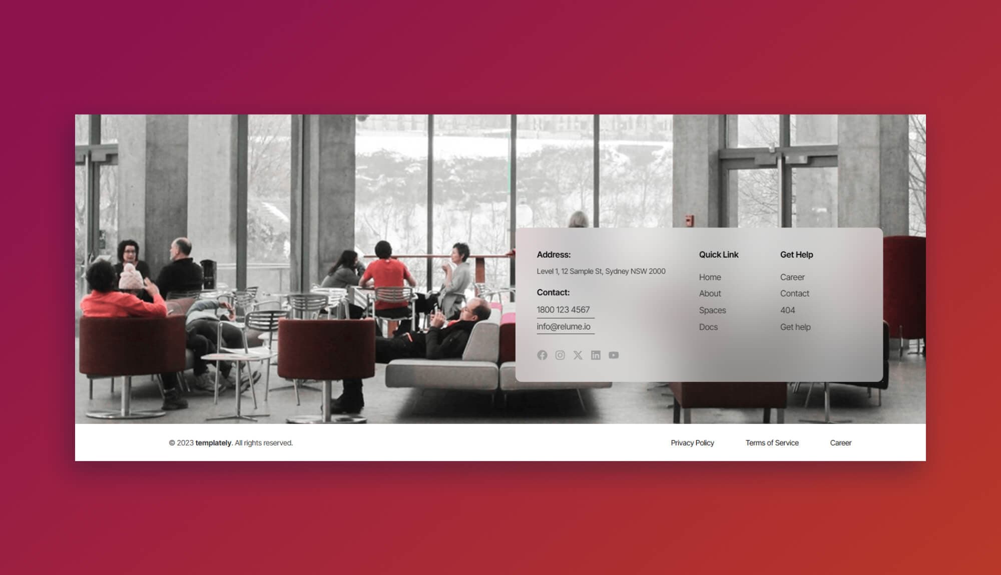 CobizzHive Footer Section By Templately