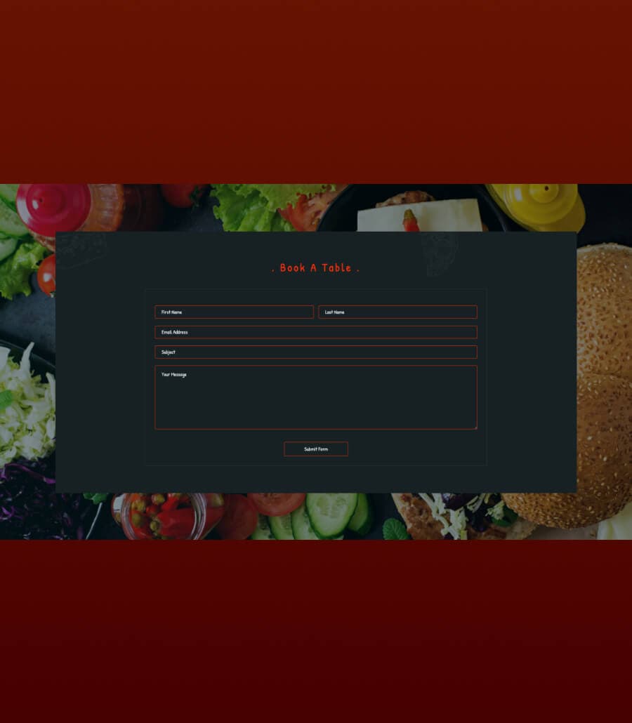 Desilicious Reservation Form Section thumbnail