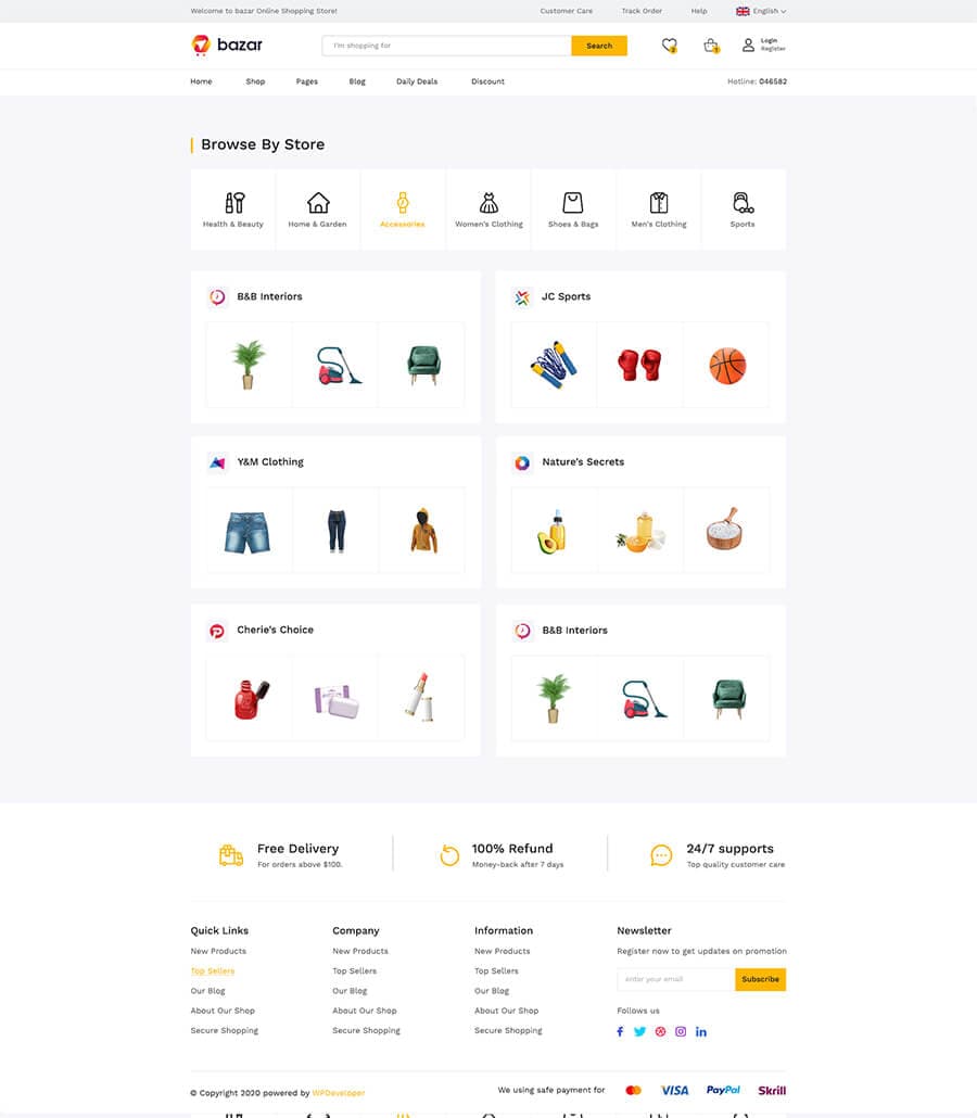 Bazar Store Page thumbnail