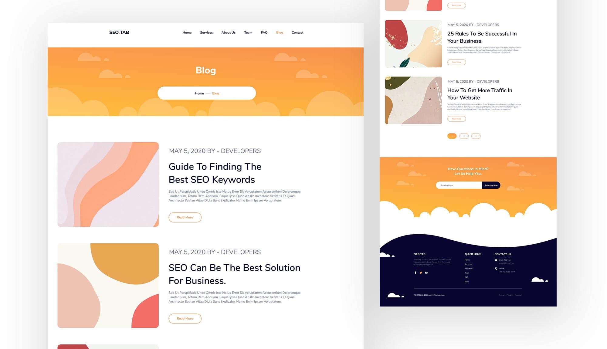 SEO Tab Blog Page Banner