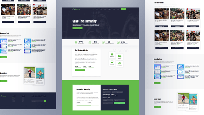DoNation Charity Template Home page Banner