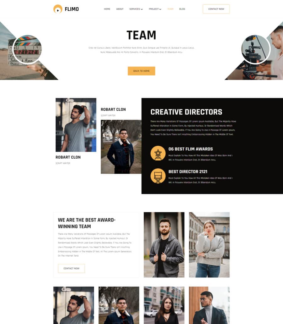 Flimo Team Page For Gutenberg thumbnail