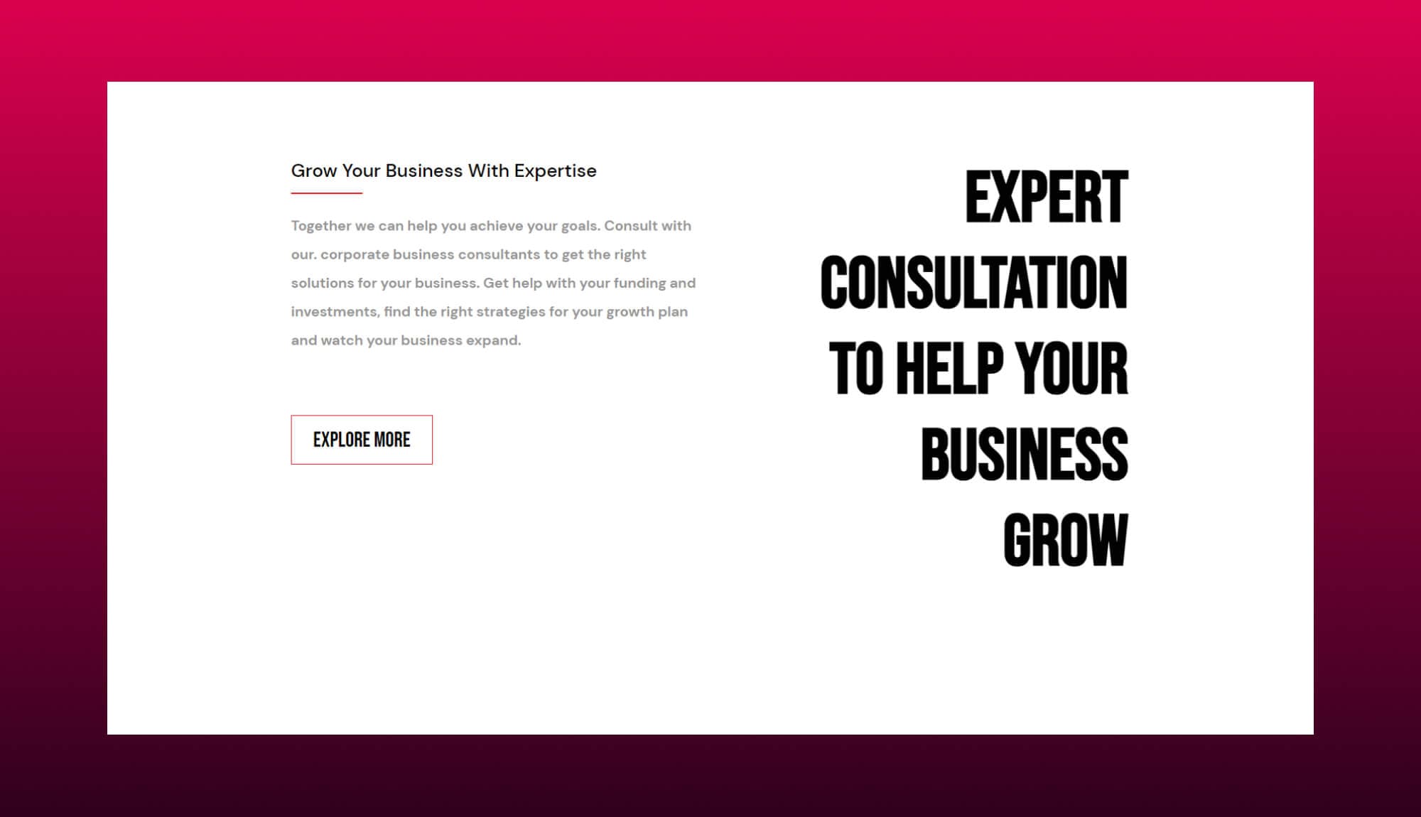 BizCred About Section For Gutenberg By Templately