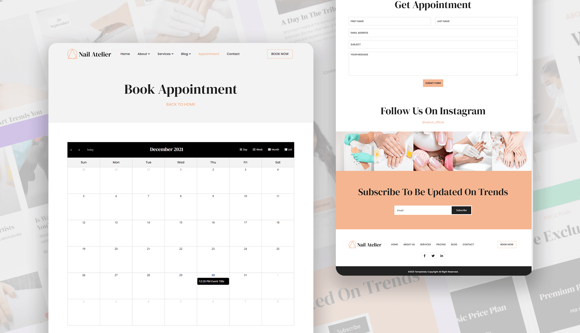 Nail Atelier Appointment Page Banner