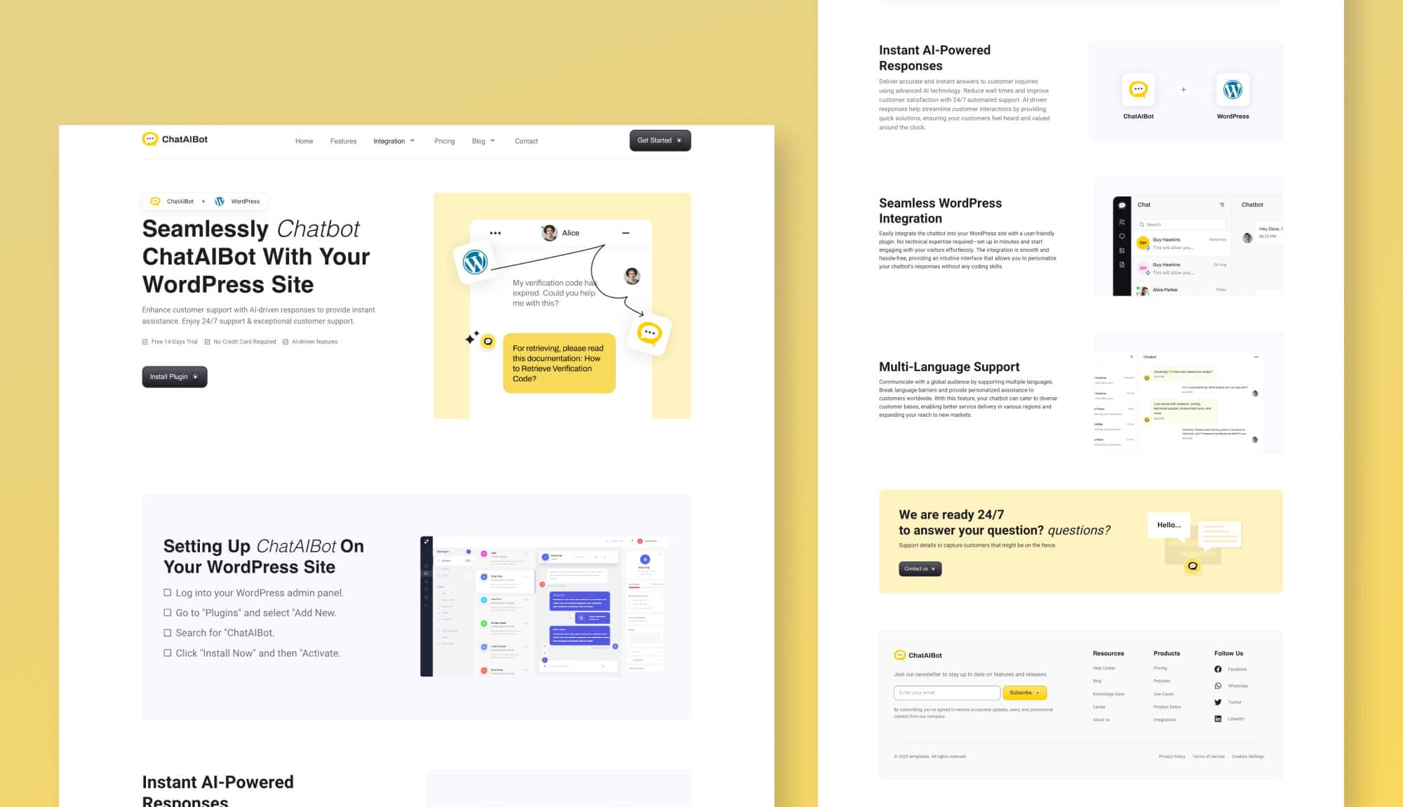 ChatAIBot Integration Details Page Banner