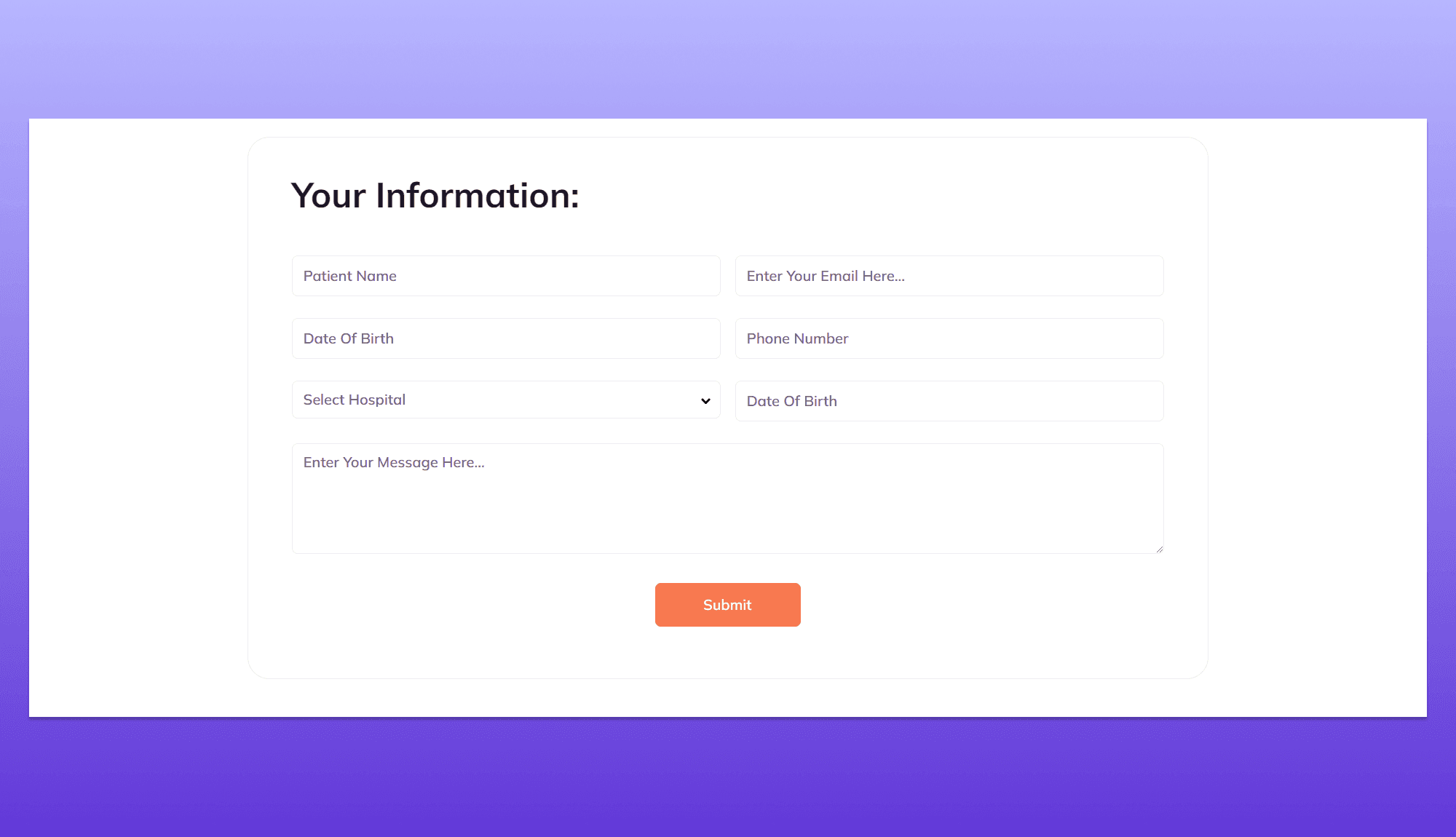 Dear Doc Form Section For Gutenberg Banner