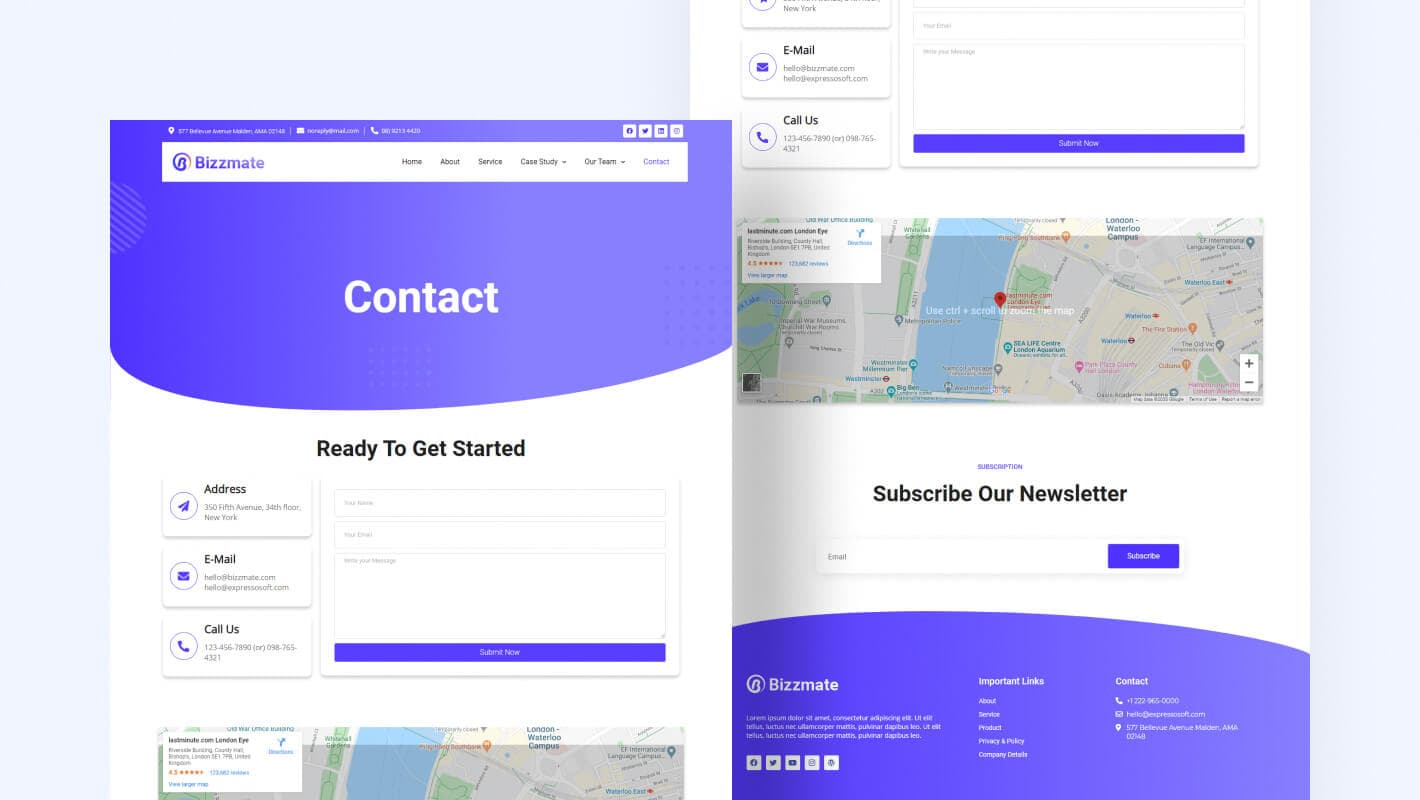 Bizzmate Agency Contact Page Banner