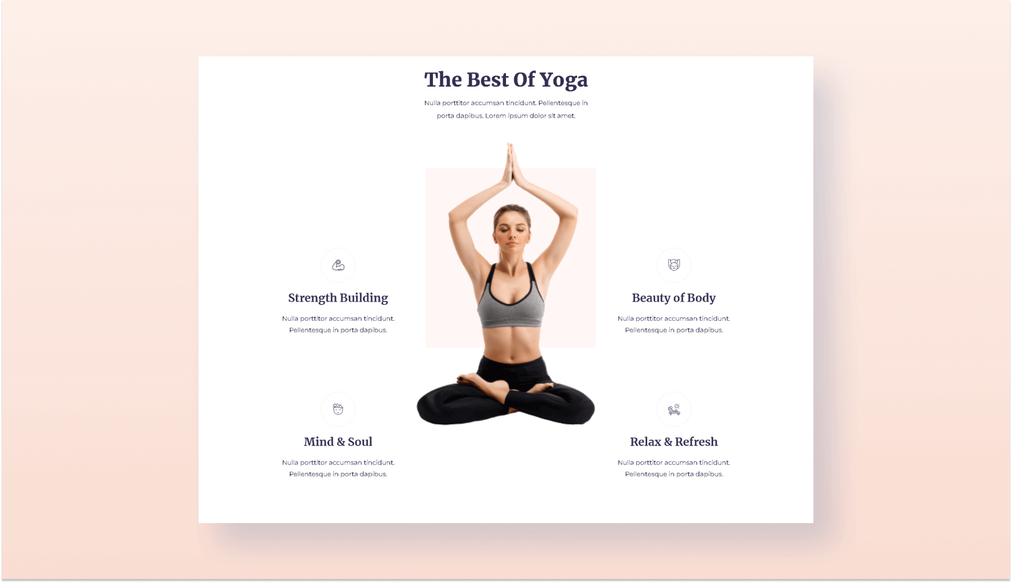 Do Yoga Benefit Section For Gutenberg Banner