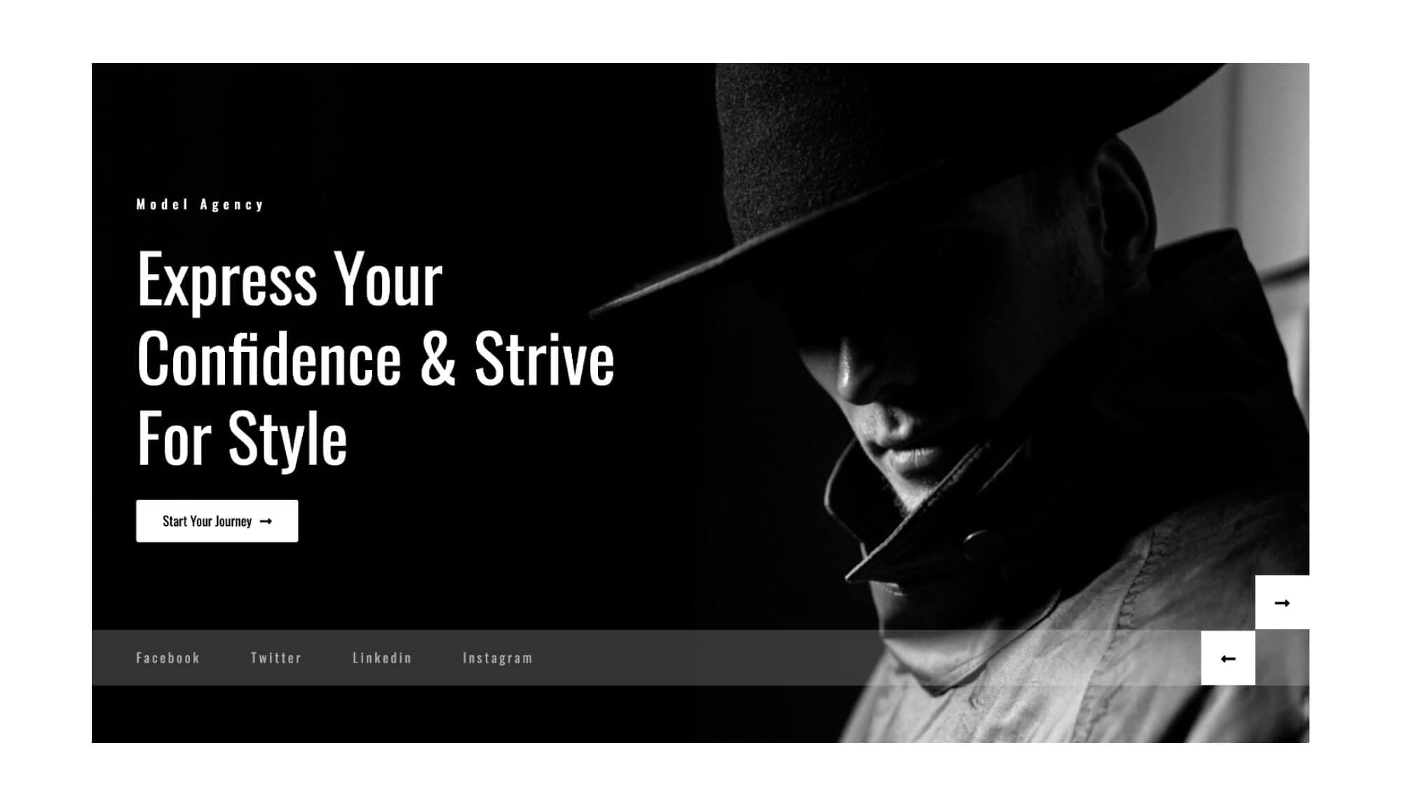 GlamWalk Hero Section Banner