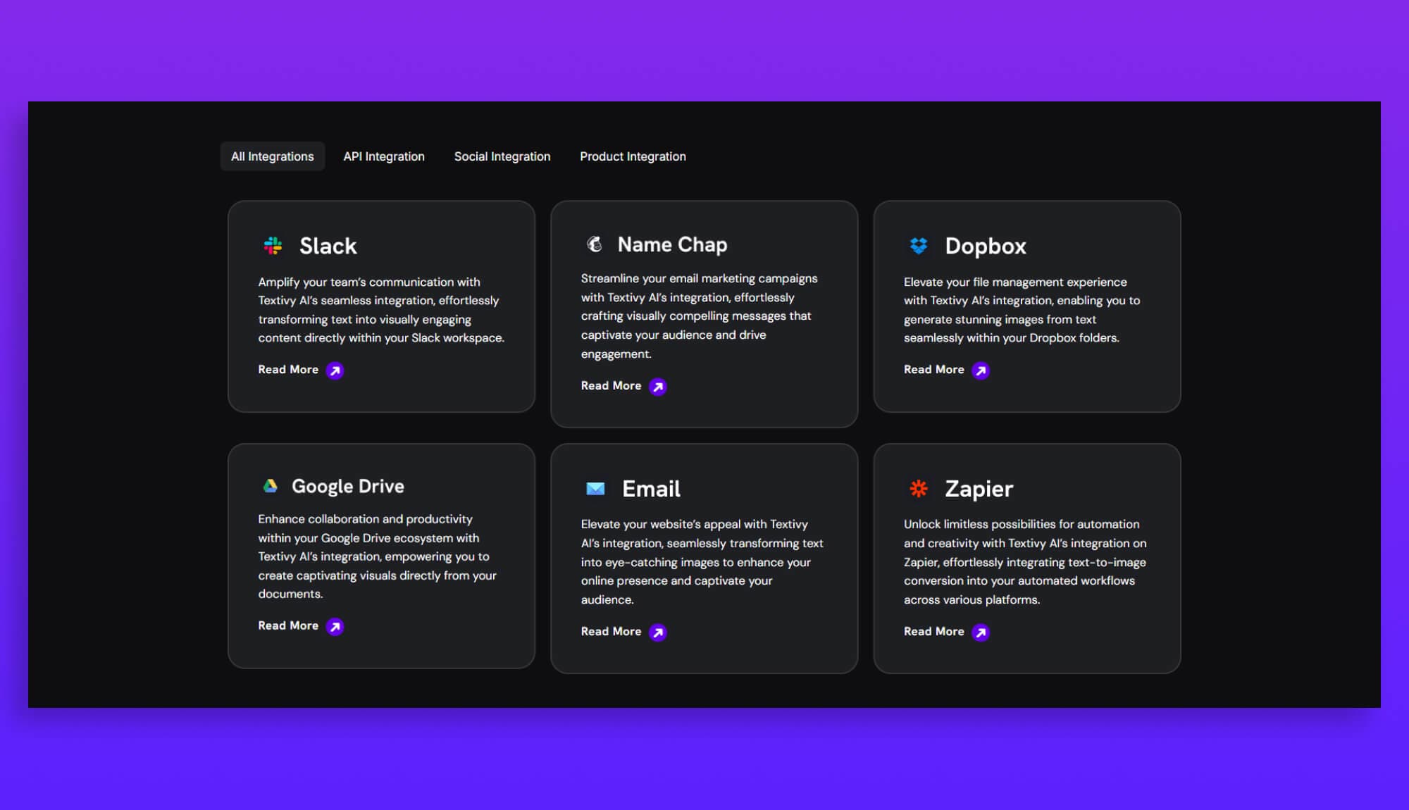 Textivy AI Integration Section Banner