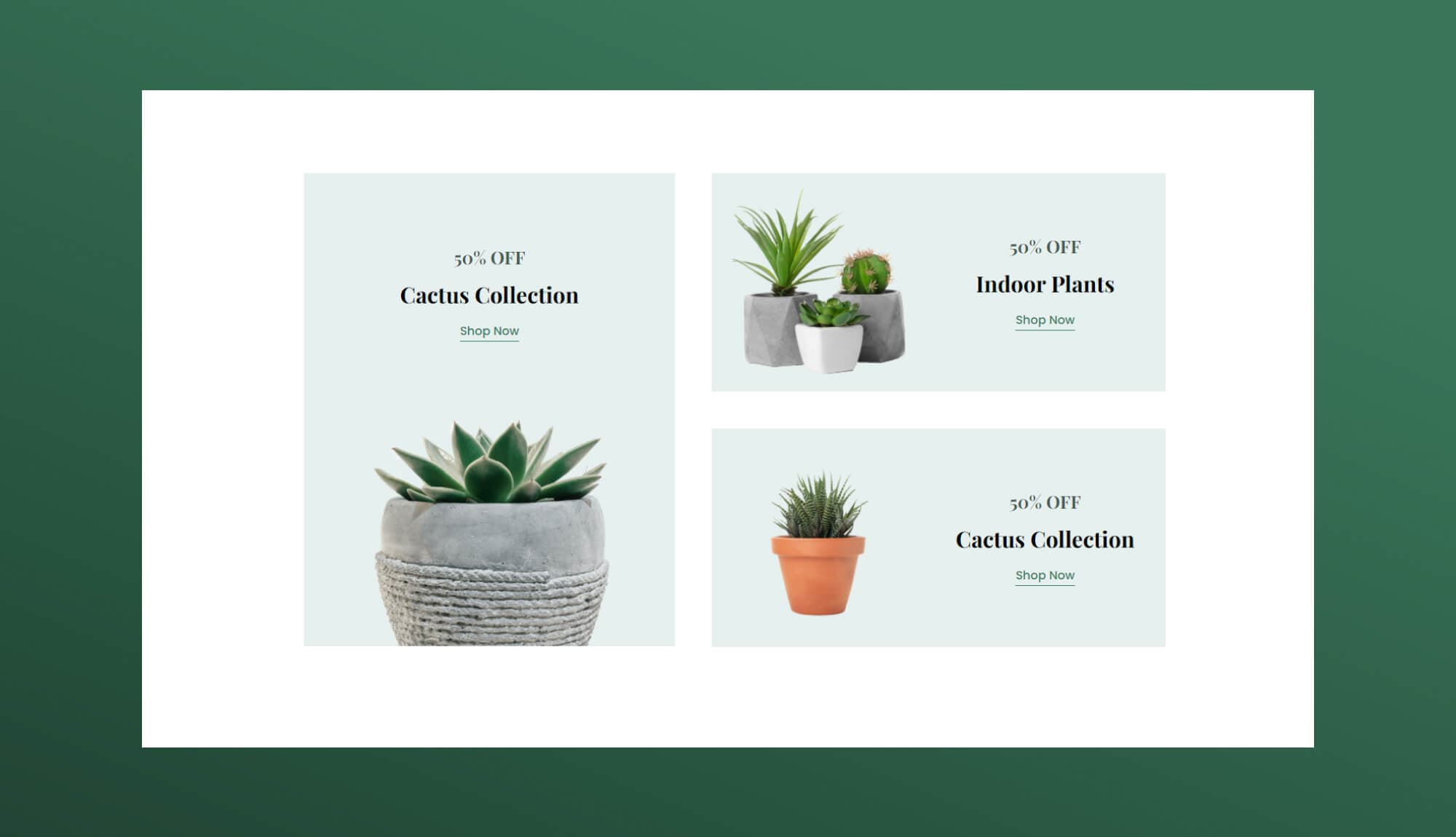 Greenzone Collection Section For Gutenberg Banner