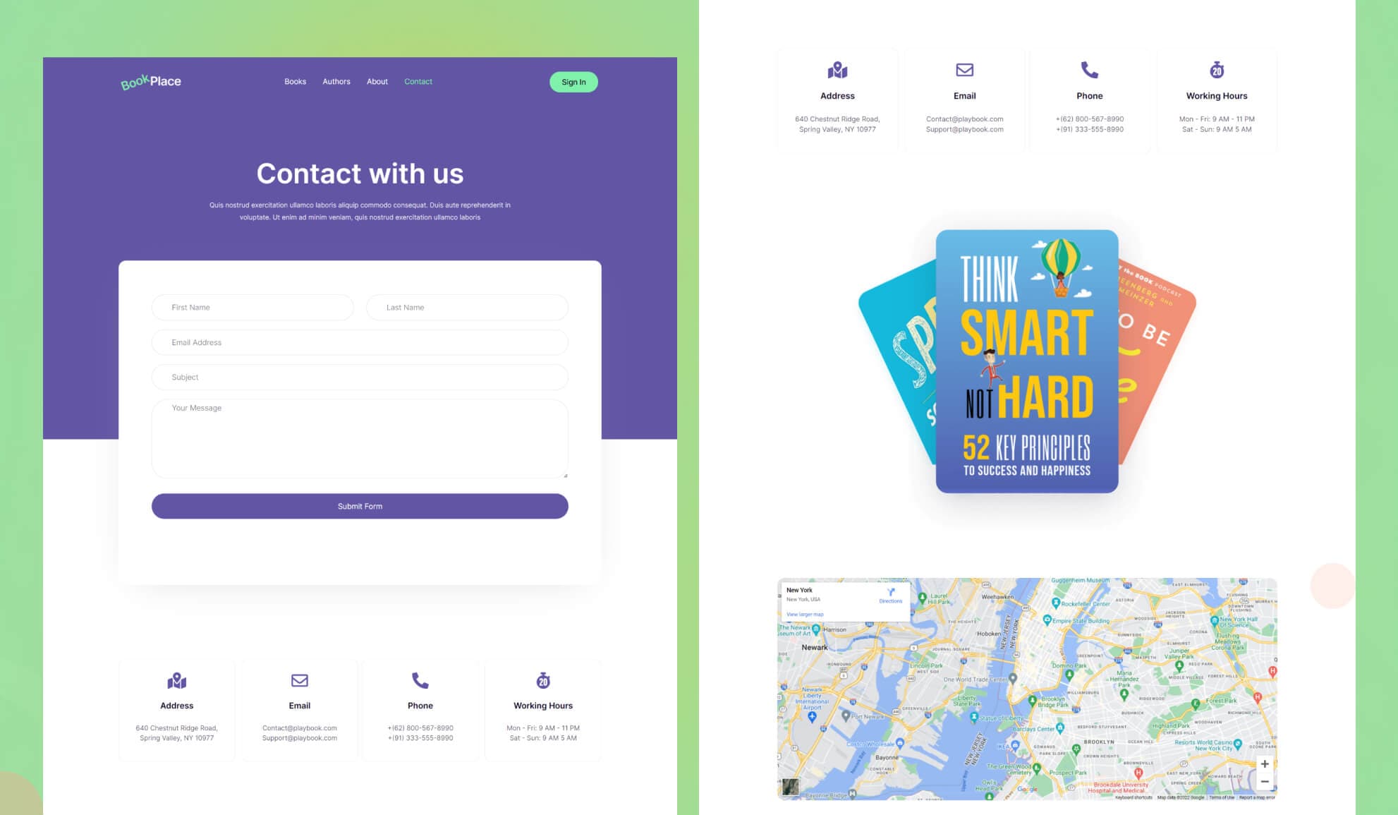 BookPlace Contact Page Banner