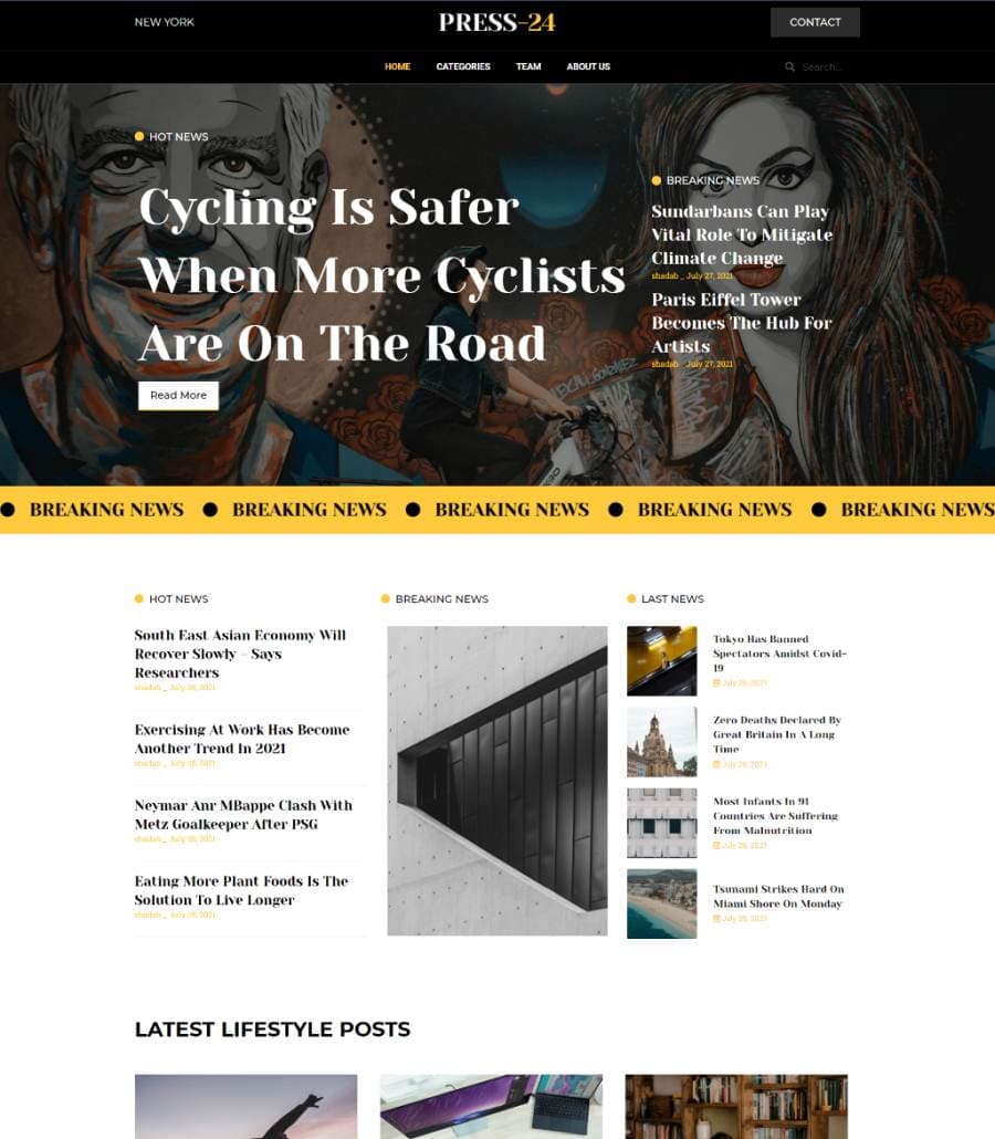 Press24 Home Page thumbnail