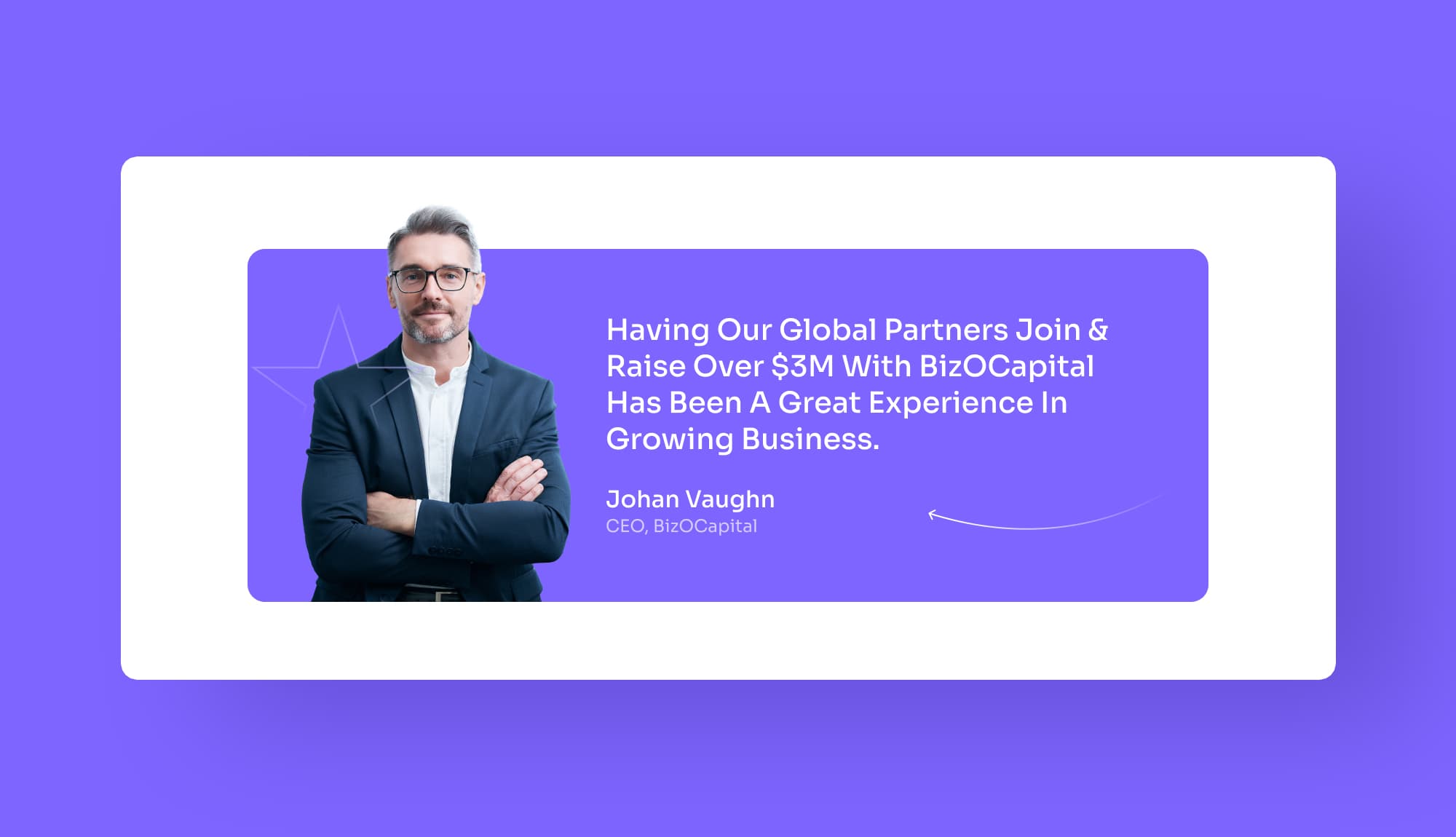 BizOCapital CEO message Section Banner