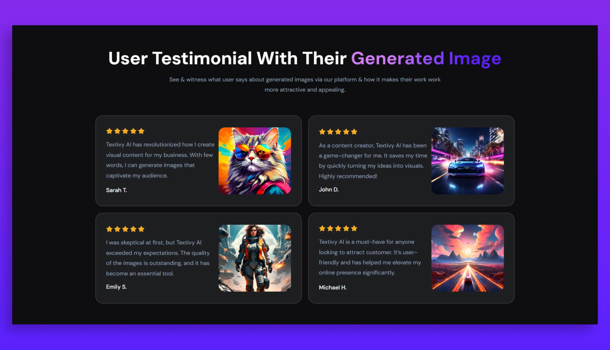 Textivy AI Testimonial Section Banner