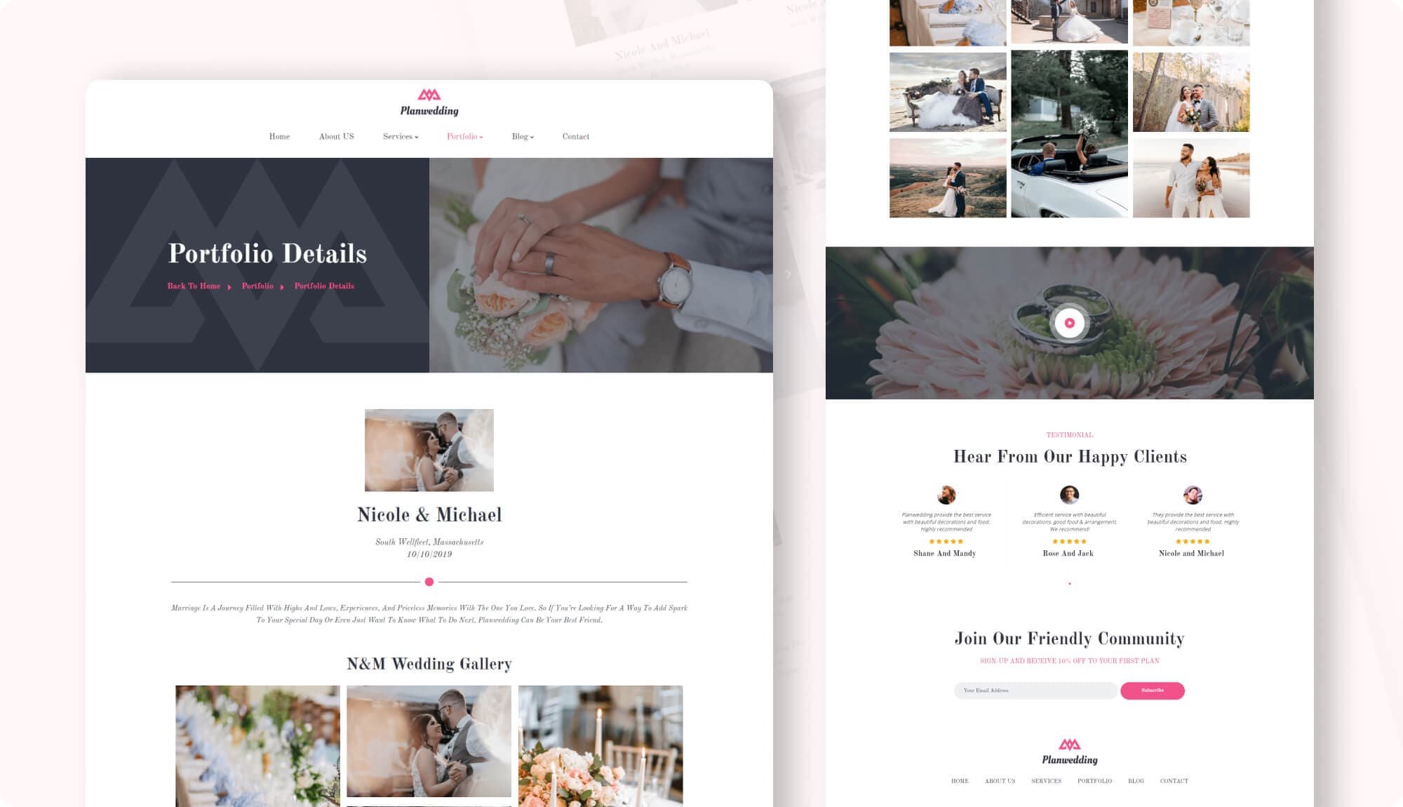 Planwedding Portfolio Details Page Banner