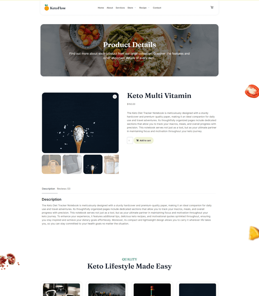 KetoFlow Product Details Page thumbnail