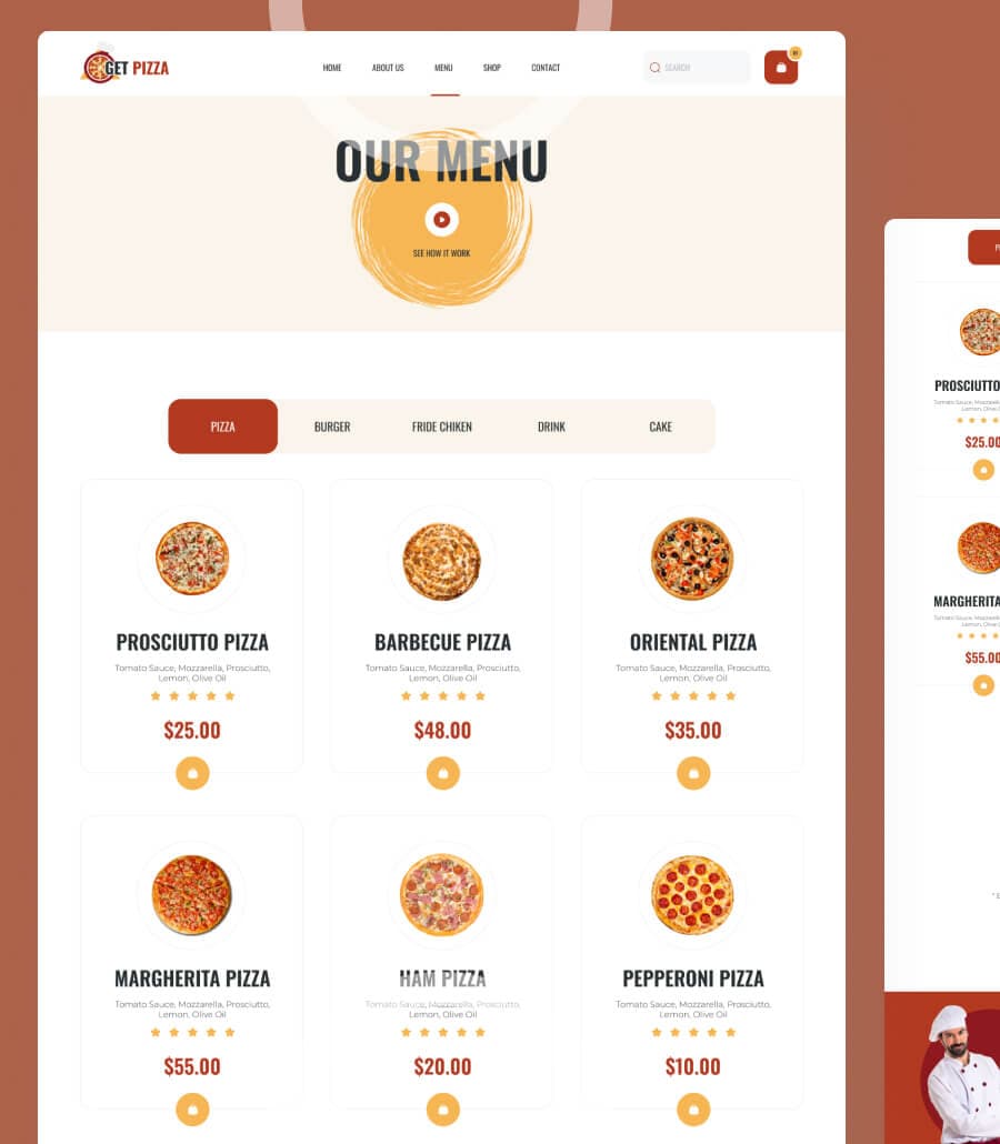 Get Pizza Menu Page thumbnail