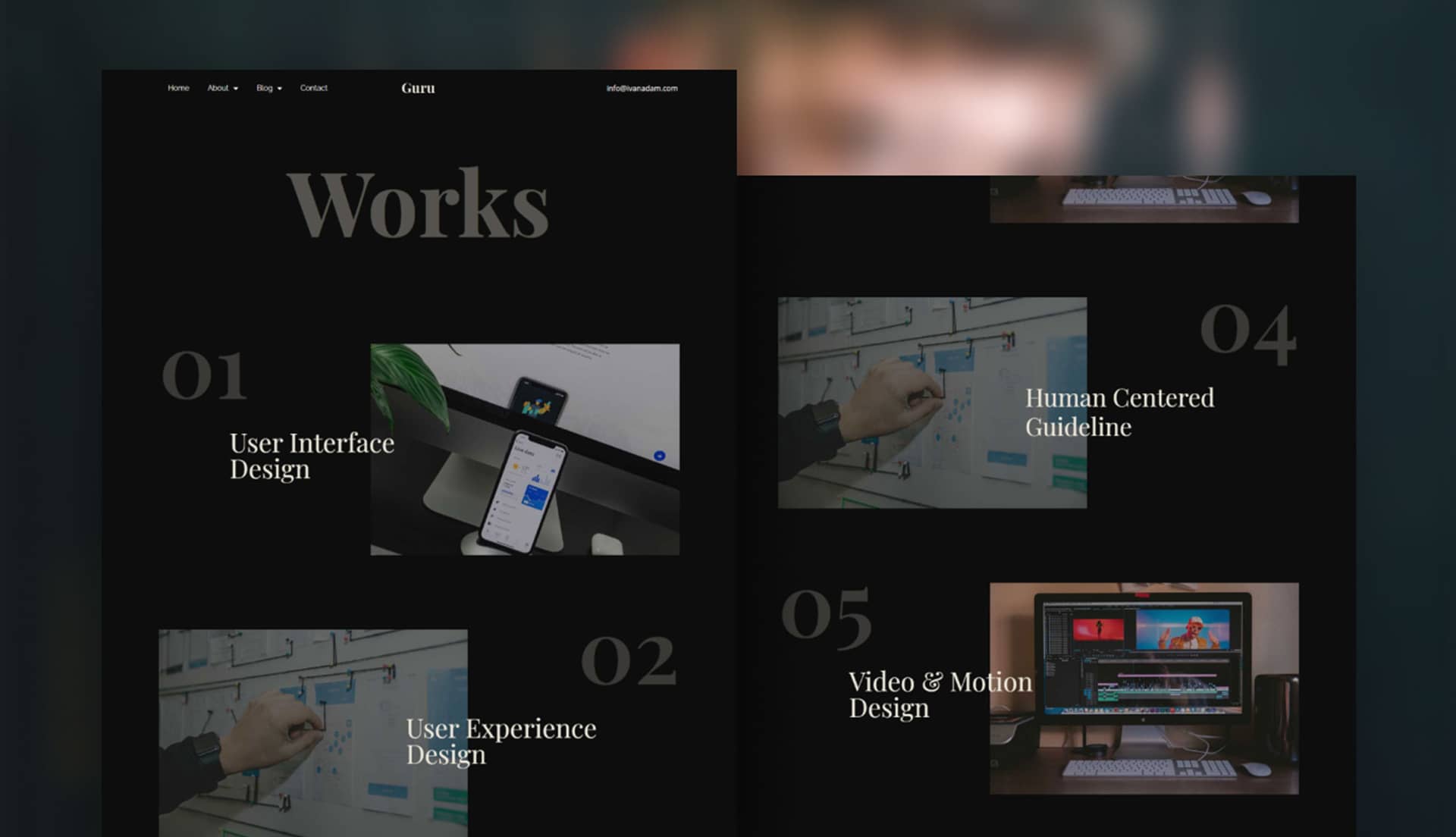 Guru Works Page By Templately