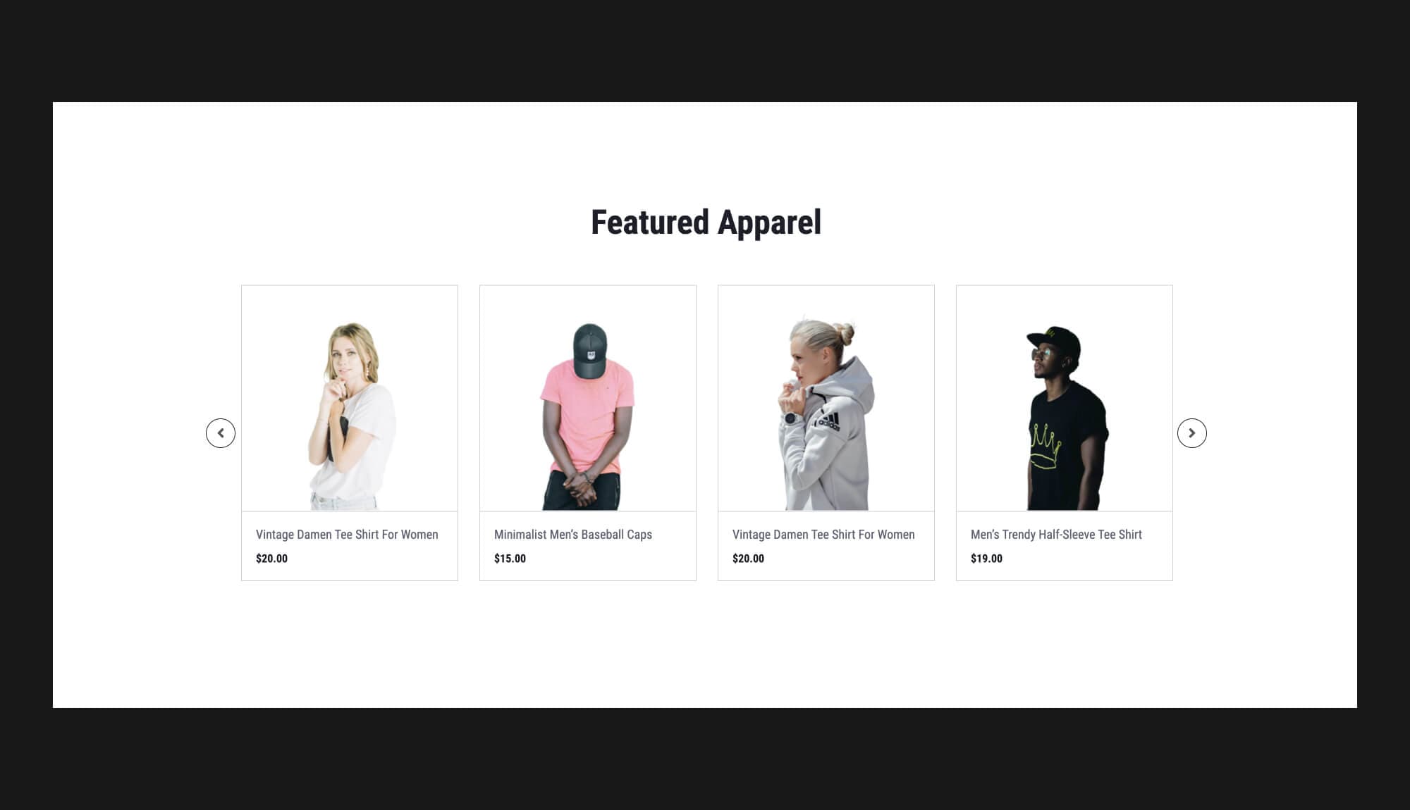 TrendyVault Featured Products Section For Gutenberg Banner