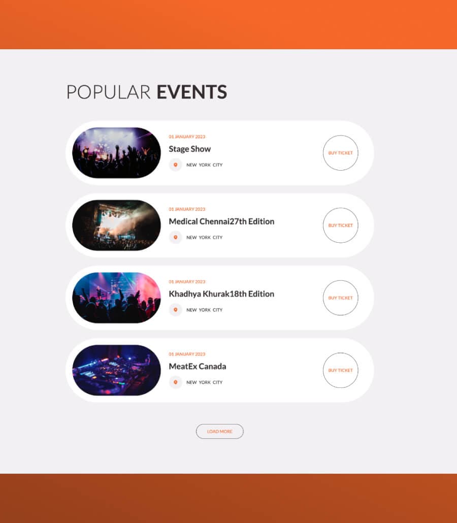 Firevent Events Section thumbnail