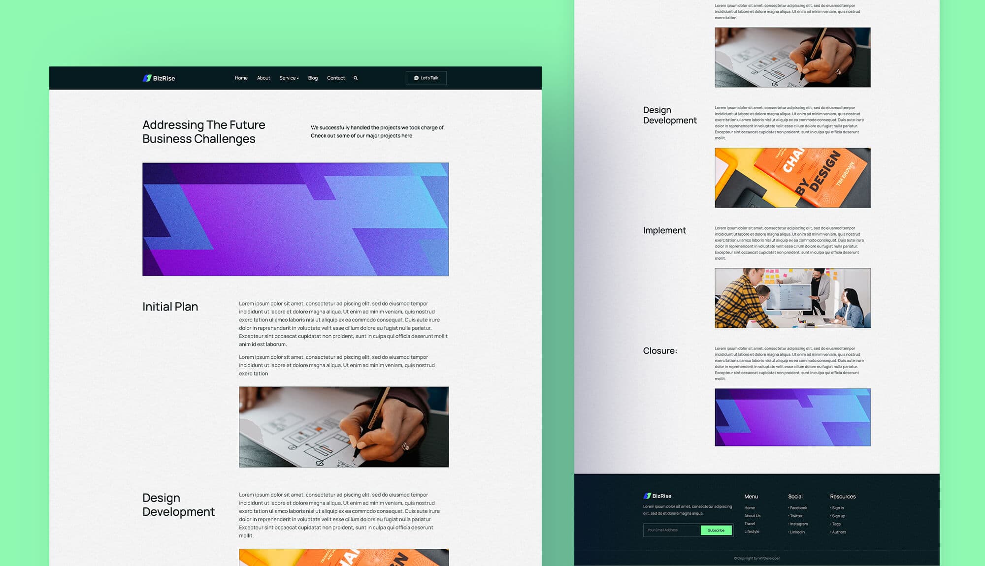 BizRise Service Details Page Banner