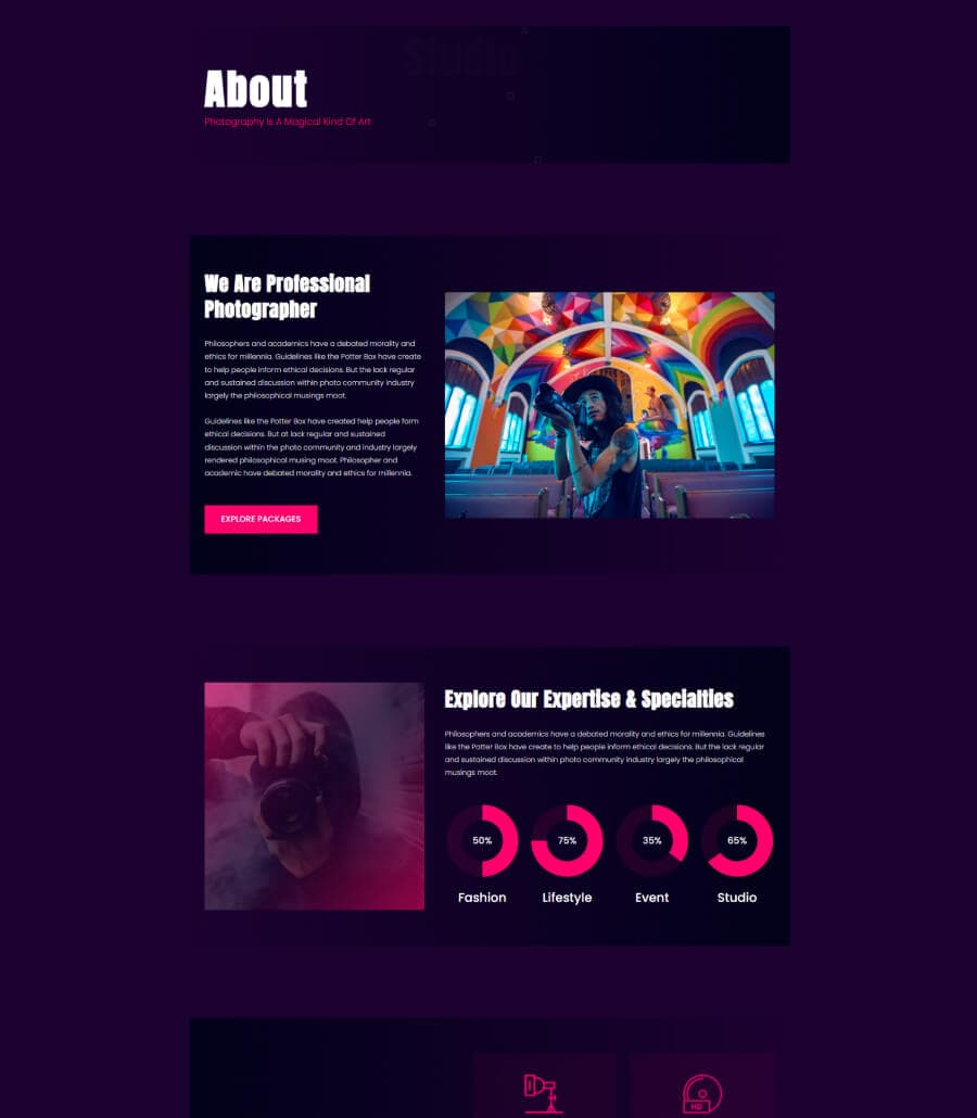 PhotoSpark About Page For Gutenberg thumbnail