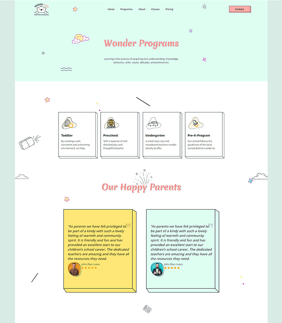 Wonderland Programs Page thumbnail