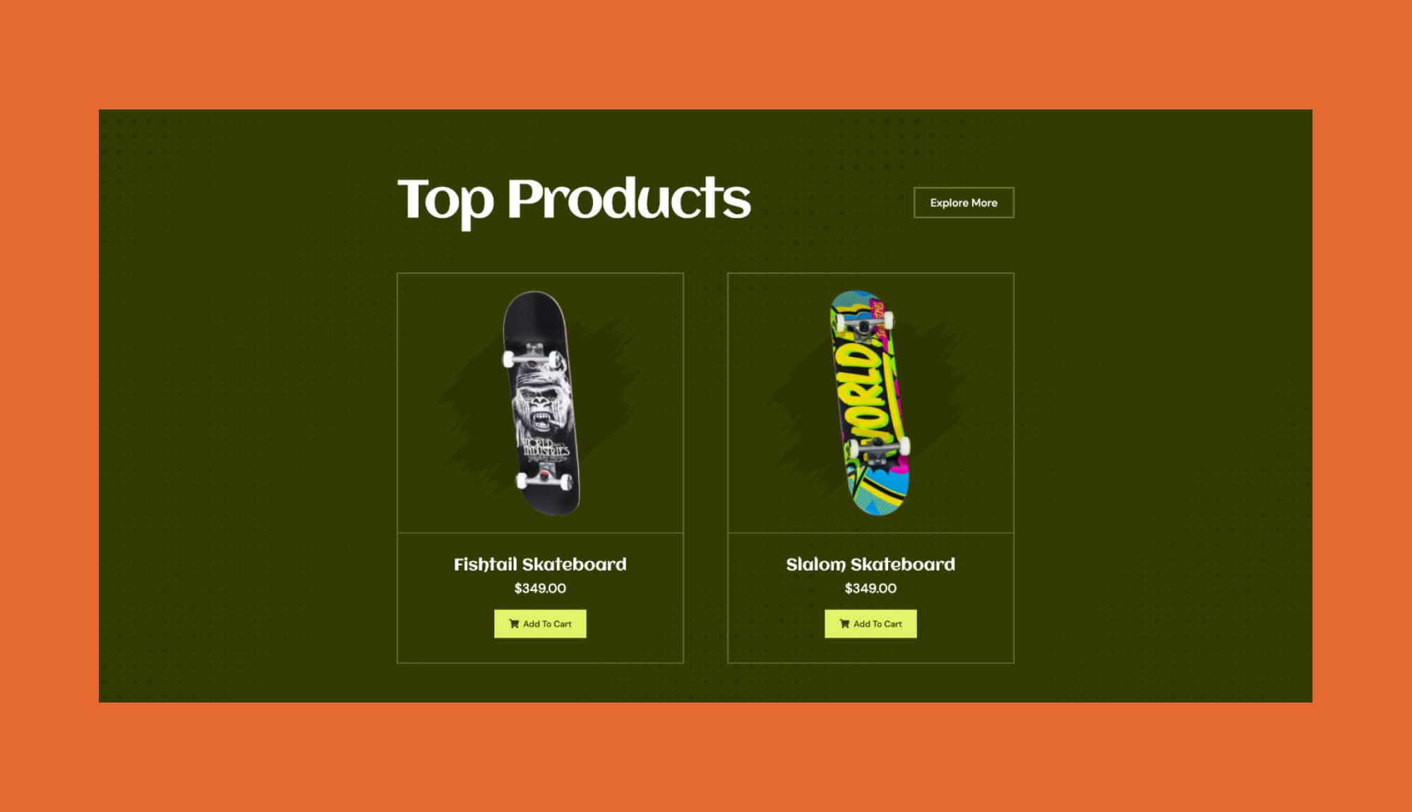 Kick Flipper Top Products Section Banner