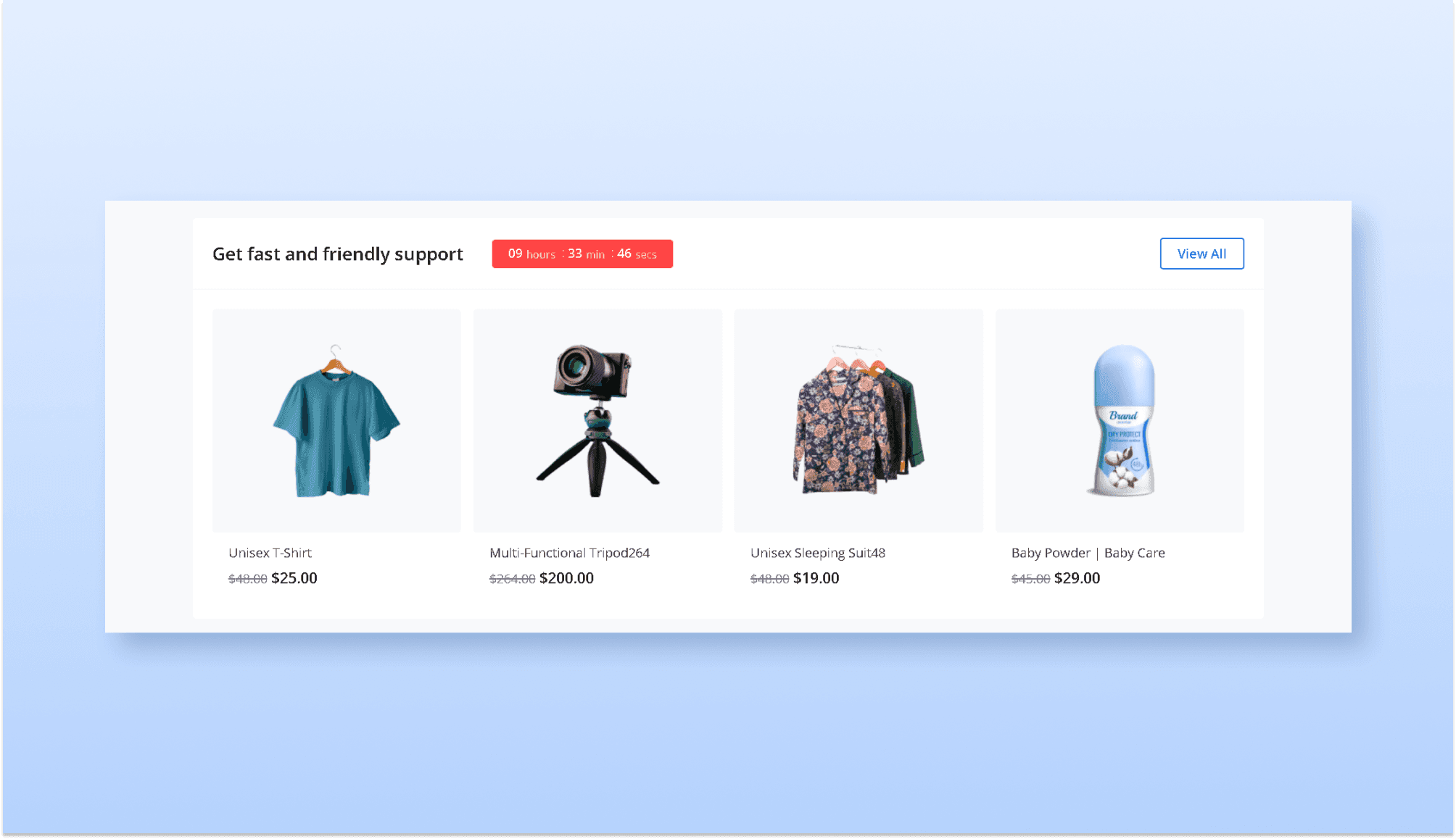 OneStopShop Product Grid Section For Gutenberg Banner