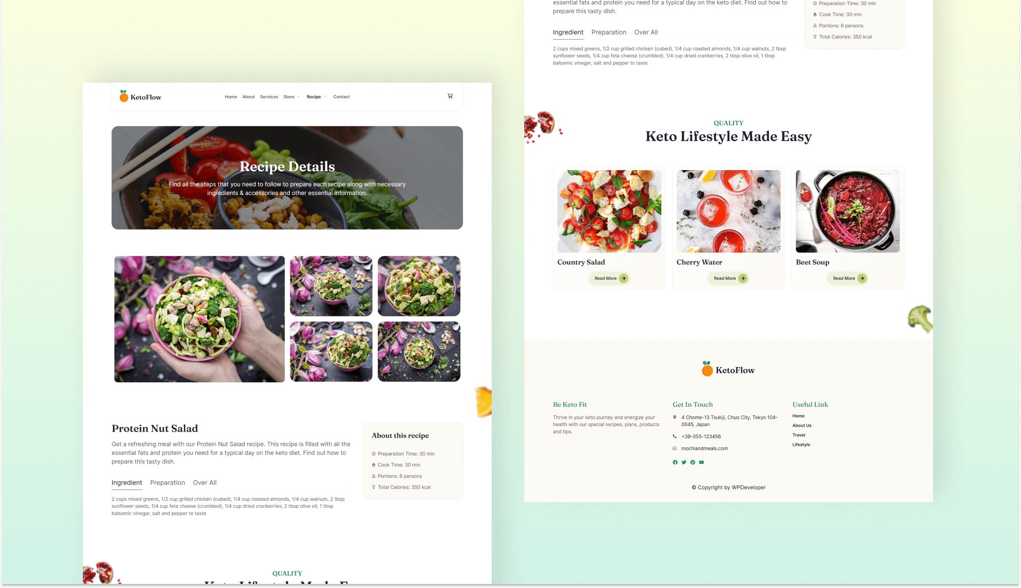 KetoFlow Recipe Details Page Banner