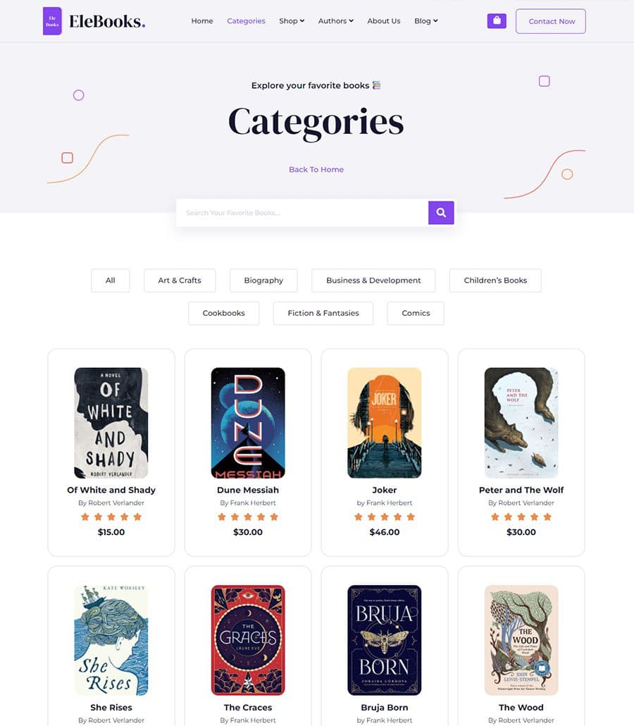 EleBook Category Page thumbnail