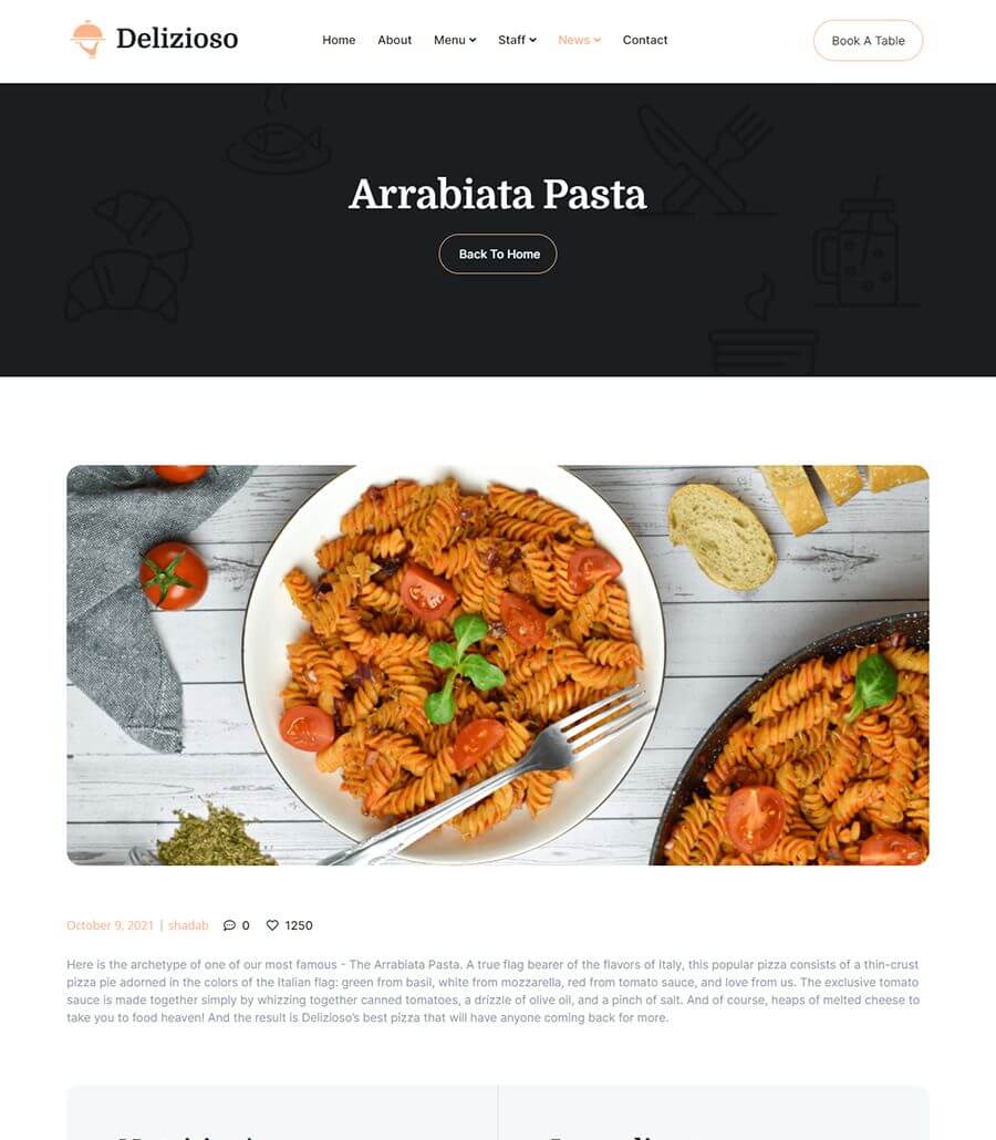 Delizioso Single News Page thumbnail