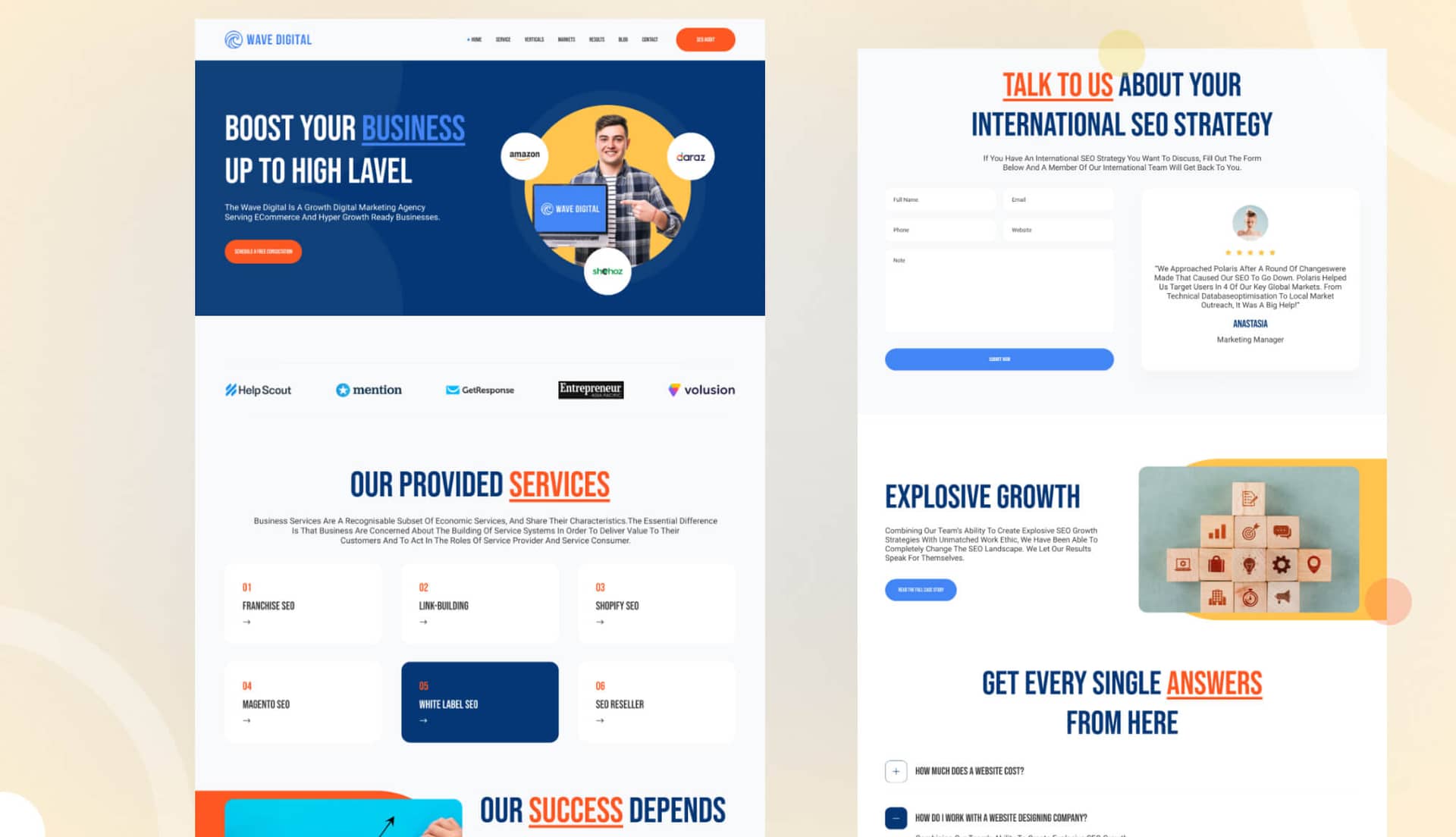 Wave Digital FAQ Section By Templately