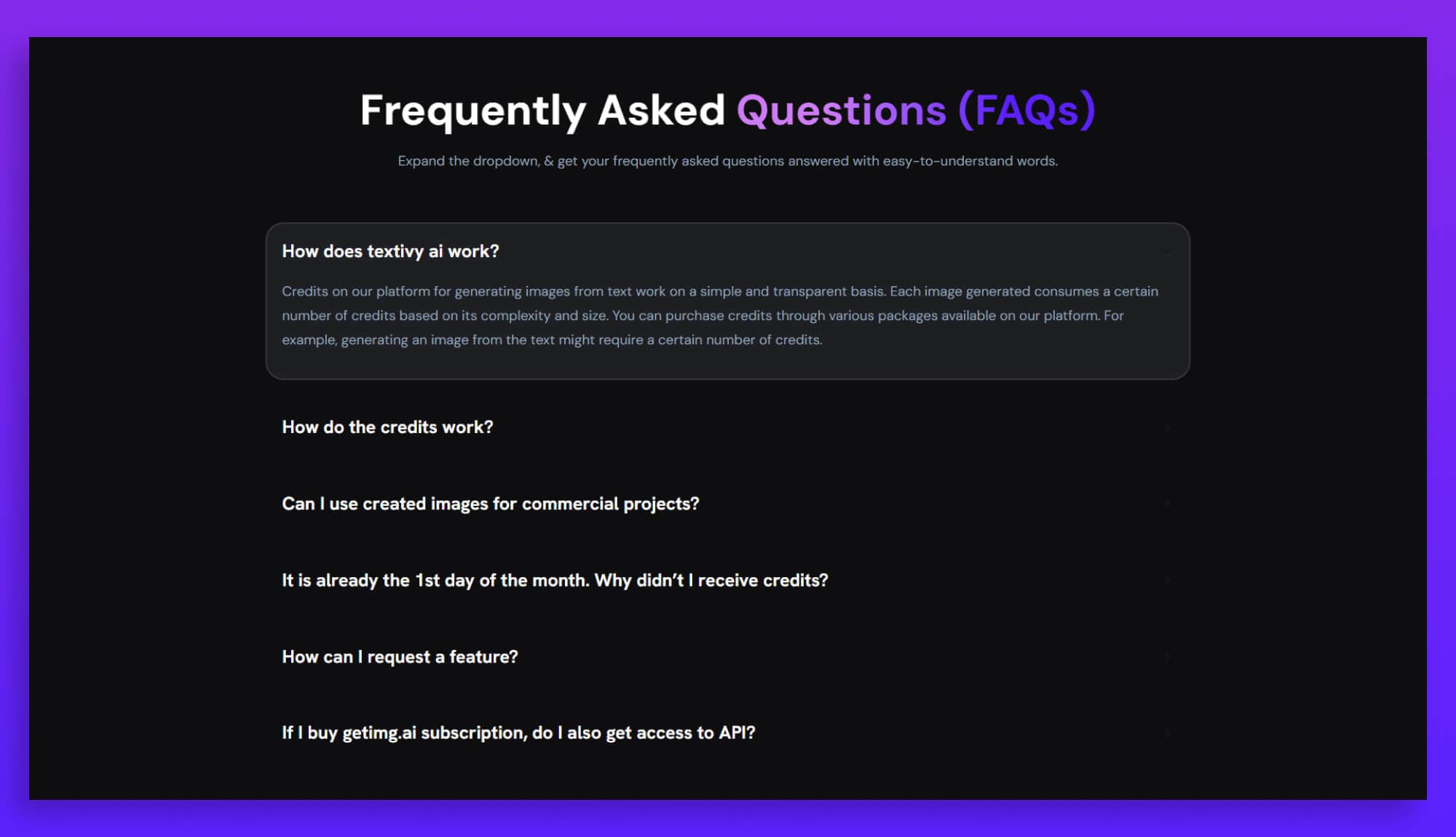 Textivy AI FAQ Section Banner