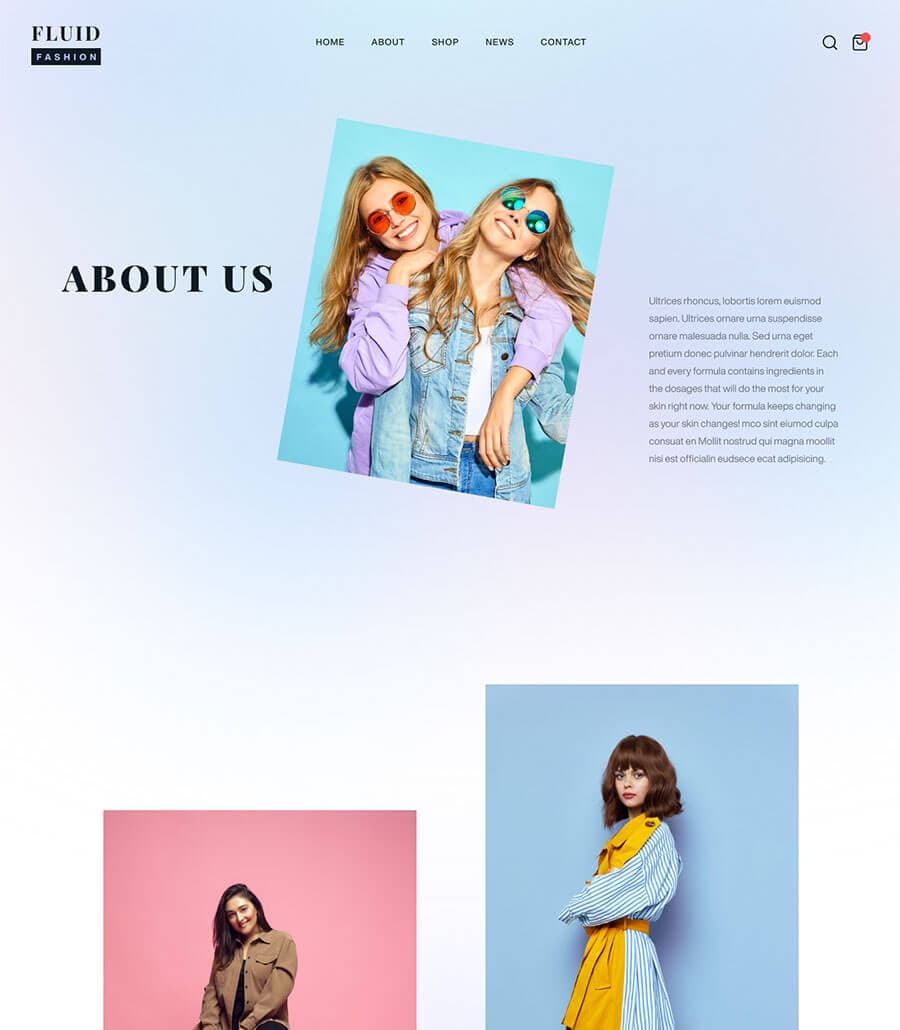 Fluid Fashion About Page thumbnail